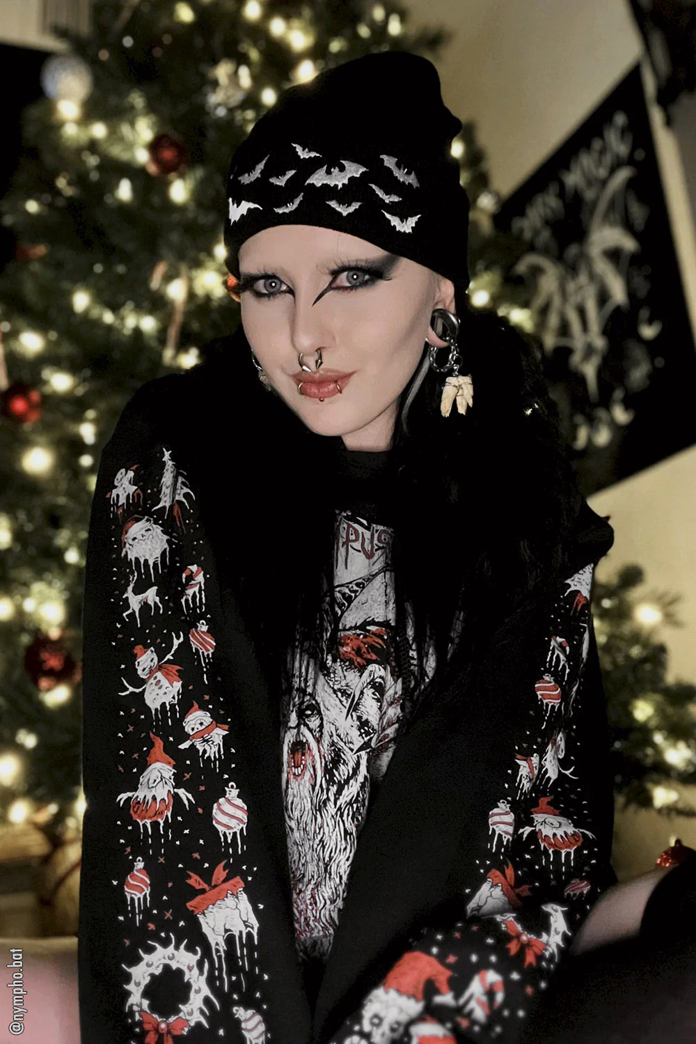 Naughty List Krampus Hoodie - Image 9