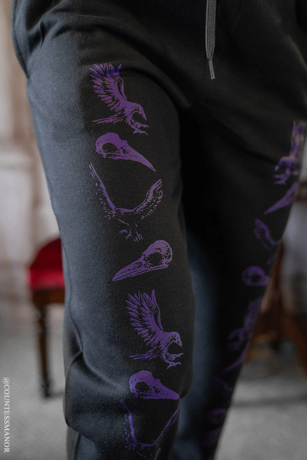 Nevermore Raven Joggers [PURPLE] - Image 2