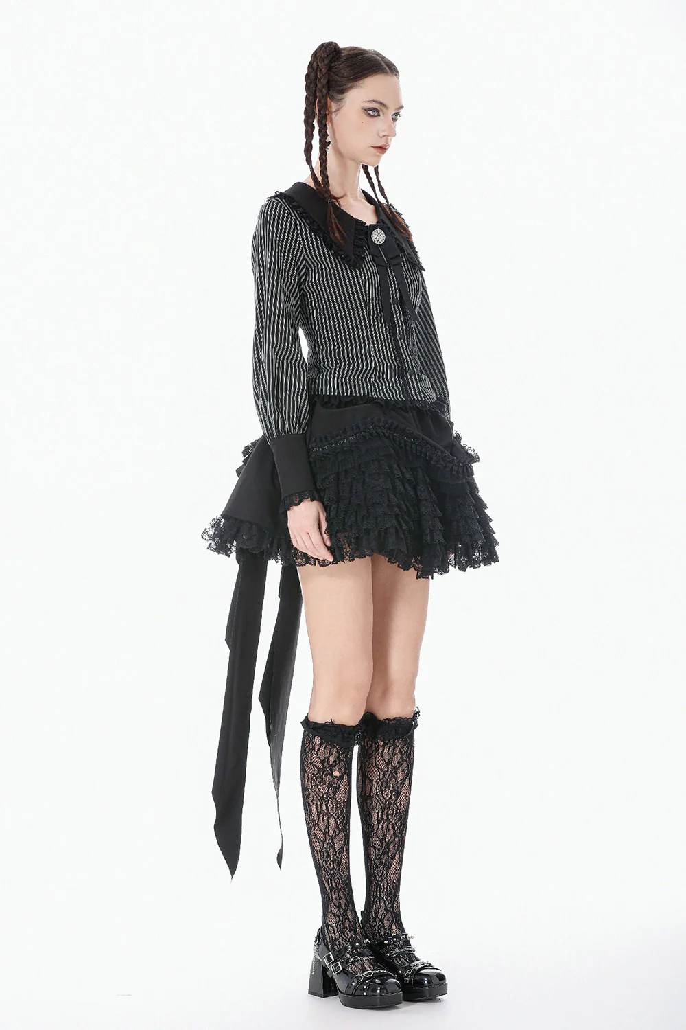 Nevermore Striped Cotton Shirt - Image 4