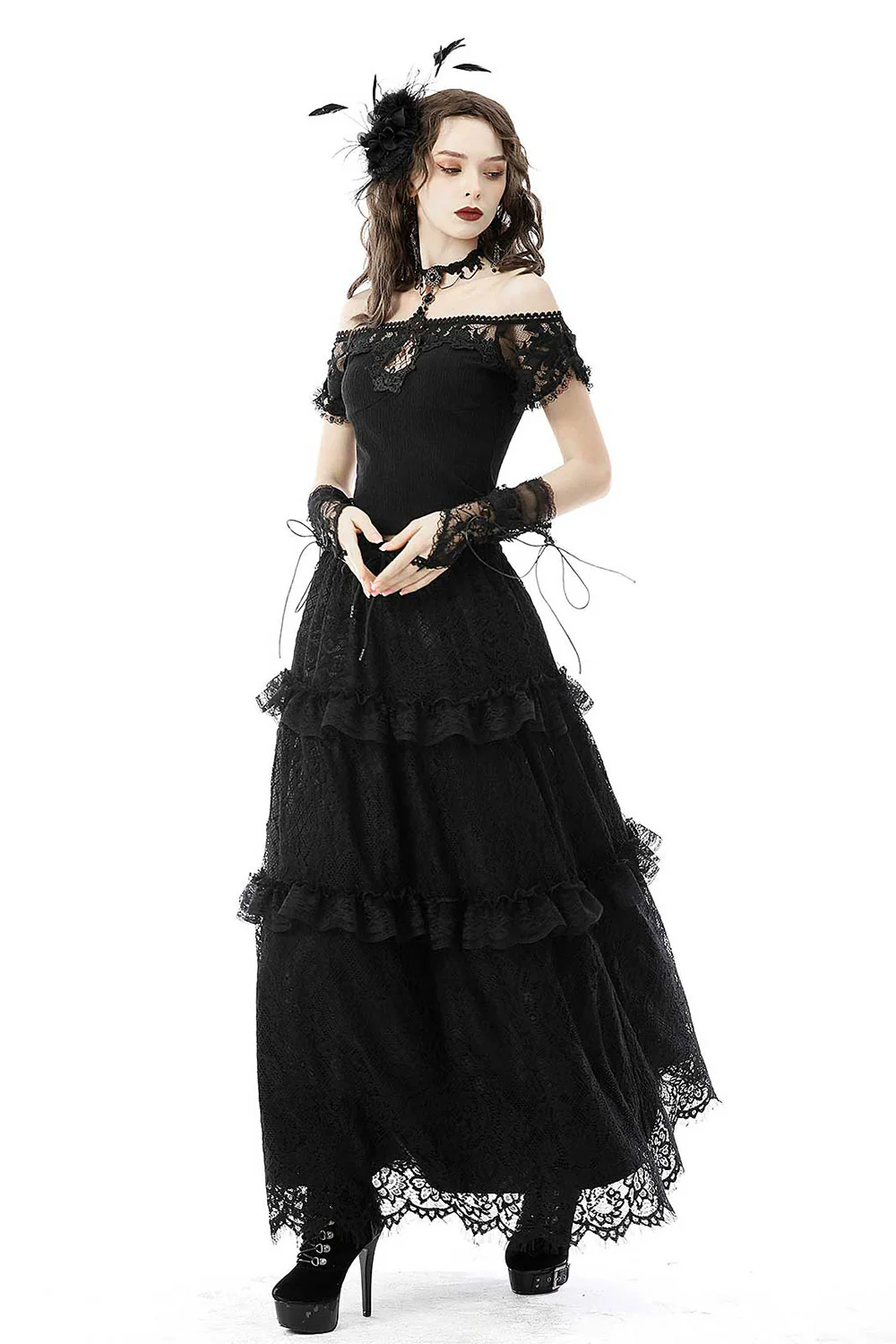 Night Enchantress Cold Shoulder Top - Image 8