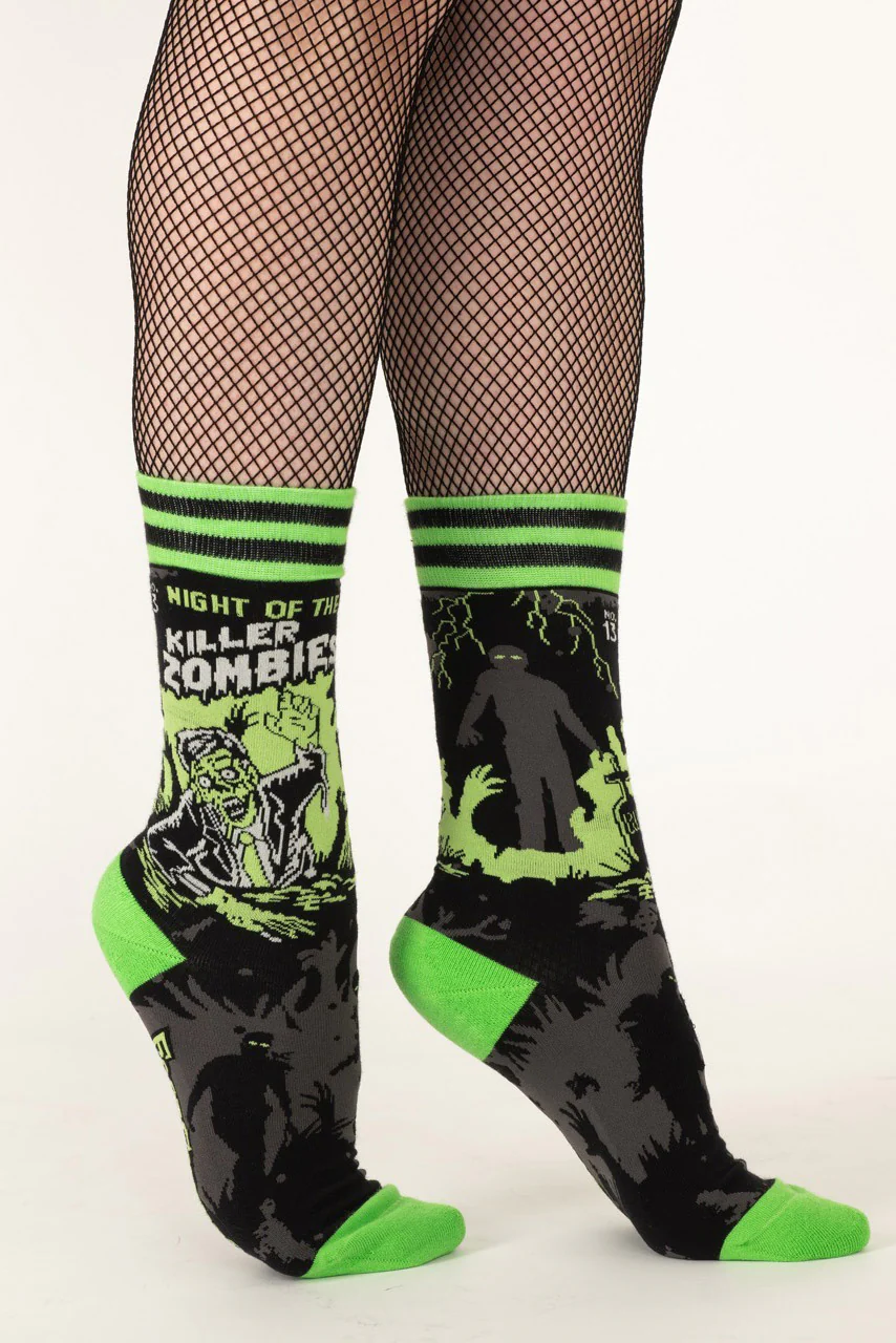 Night of the Killer Zombies Crew Socks