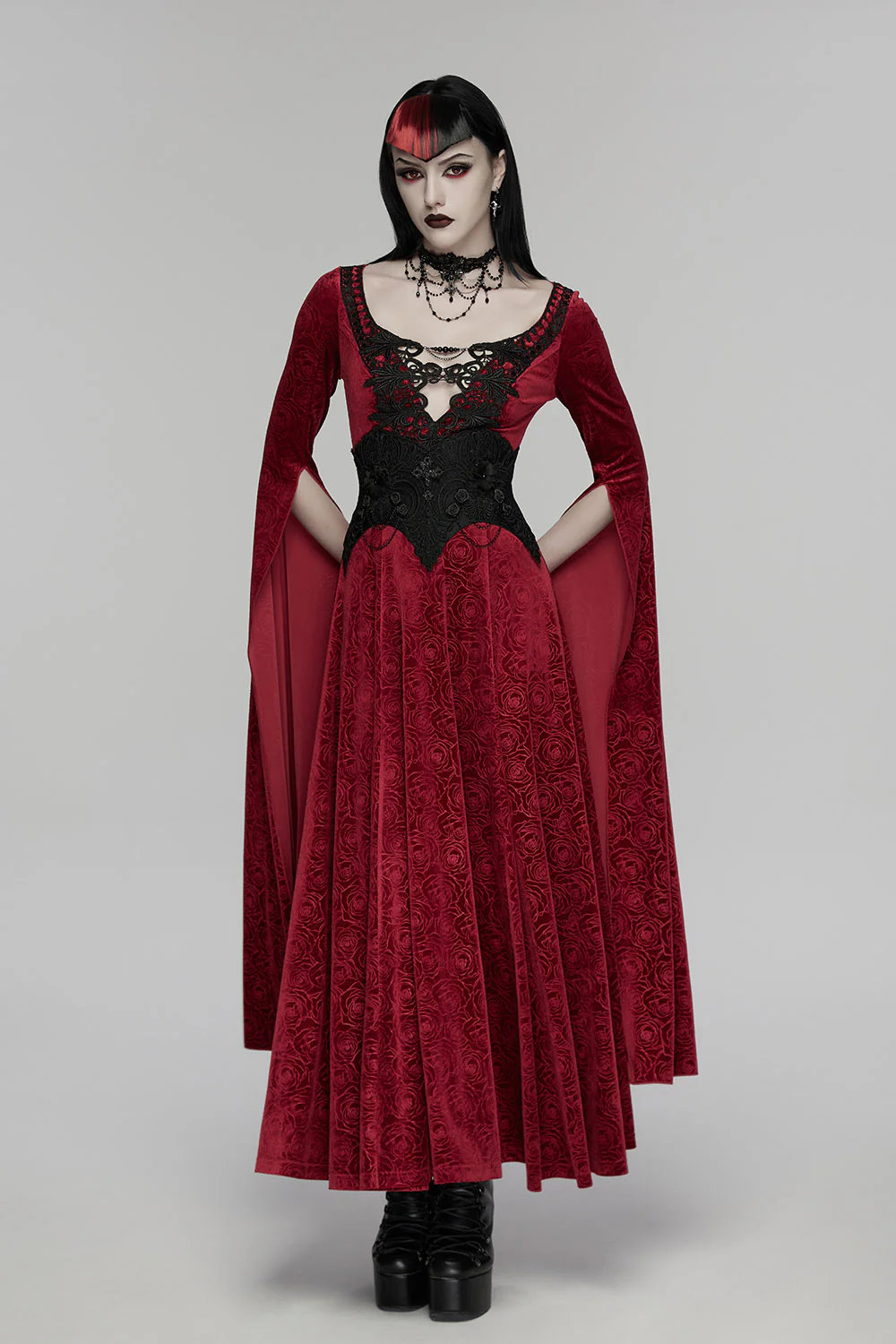 Night Rosary Embroidered Lace Coset - Image 5