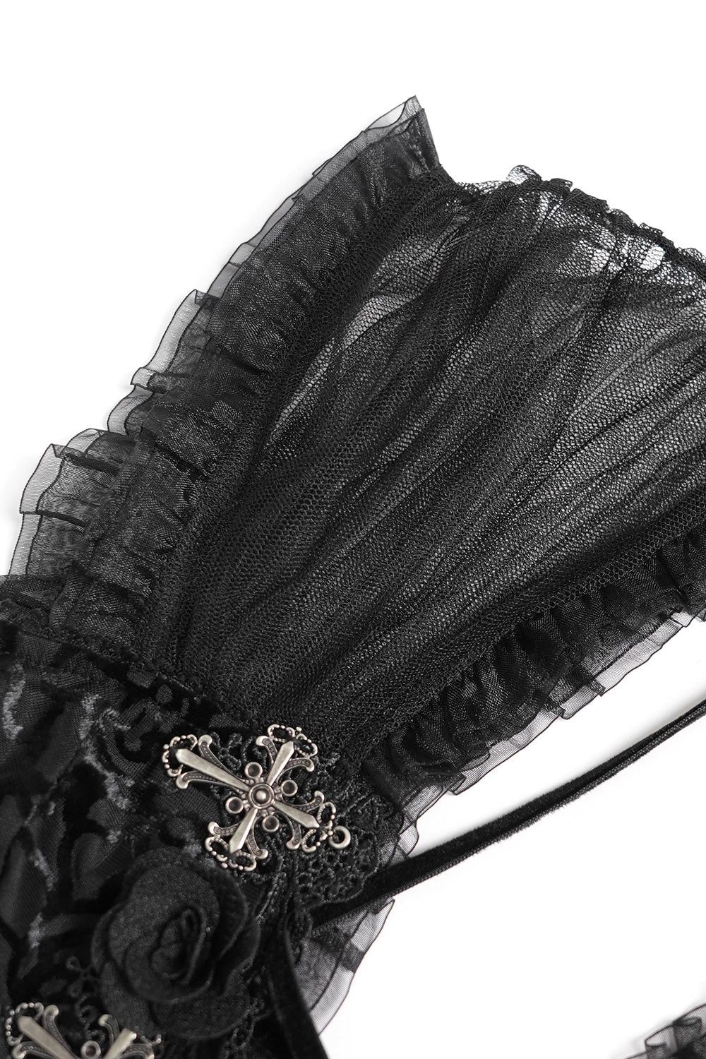 Nightrose Tulle Short Sleeve Top - Image 10