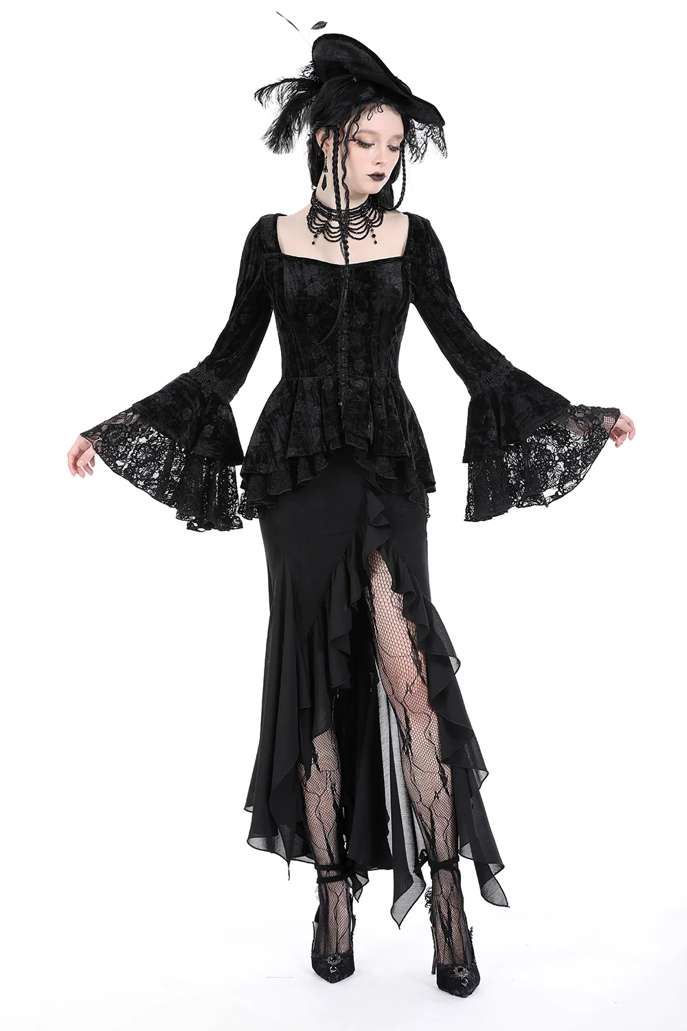 Nightshade Leg Slit Skirt - Image 2