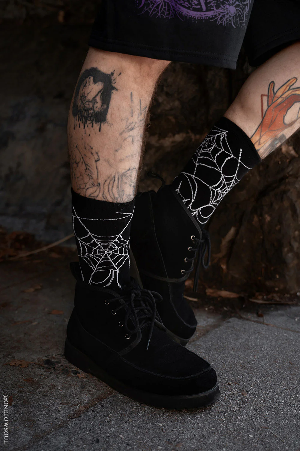 Nightweave Spiderweb Socks - Image 2