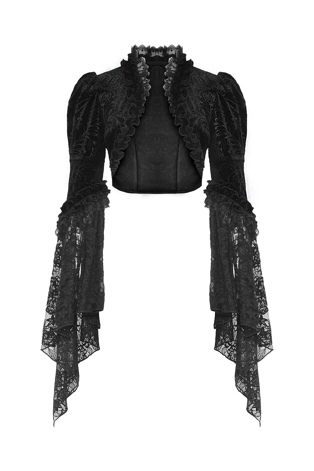 Nocturnal Bloom Velvet Shrug - Image 4