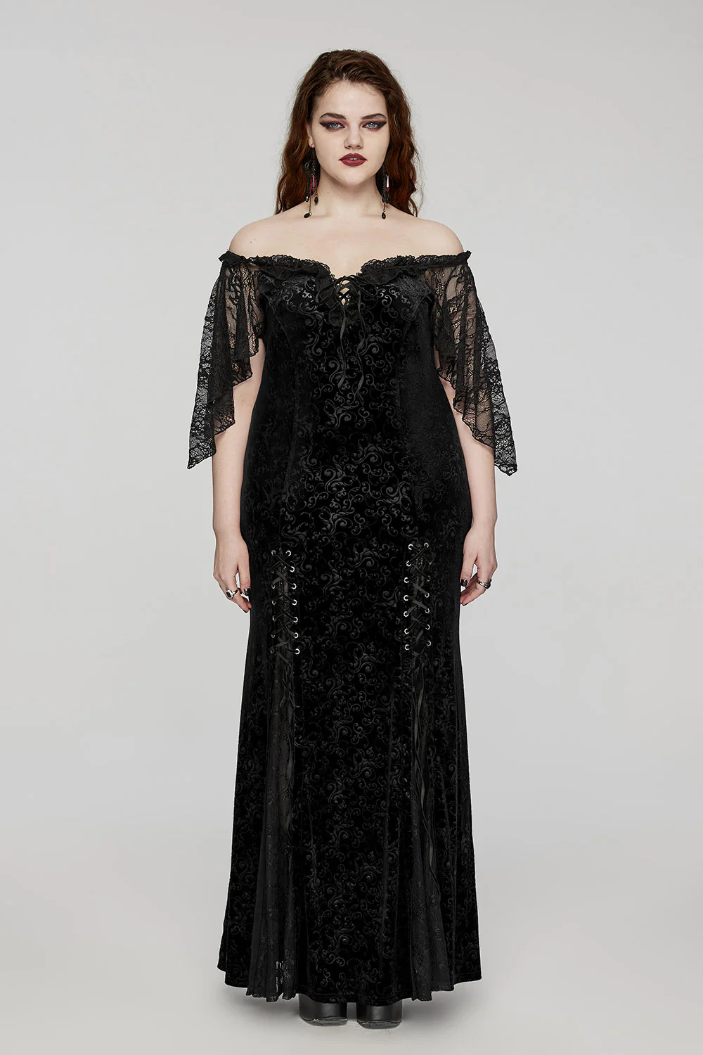 Ophelia Off the Shoulder Lace Dress [Plus Size]