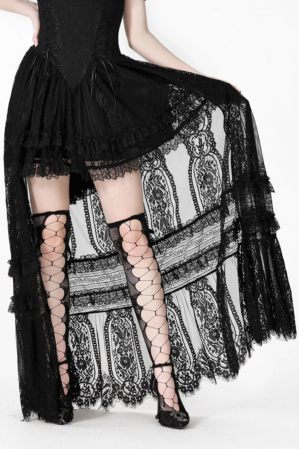Ossuary Off-the-Shoulder Gothic Gown - Image 6