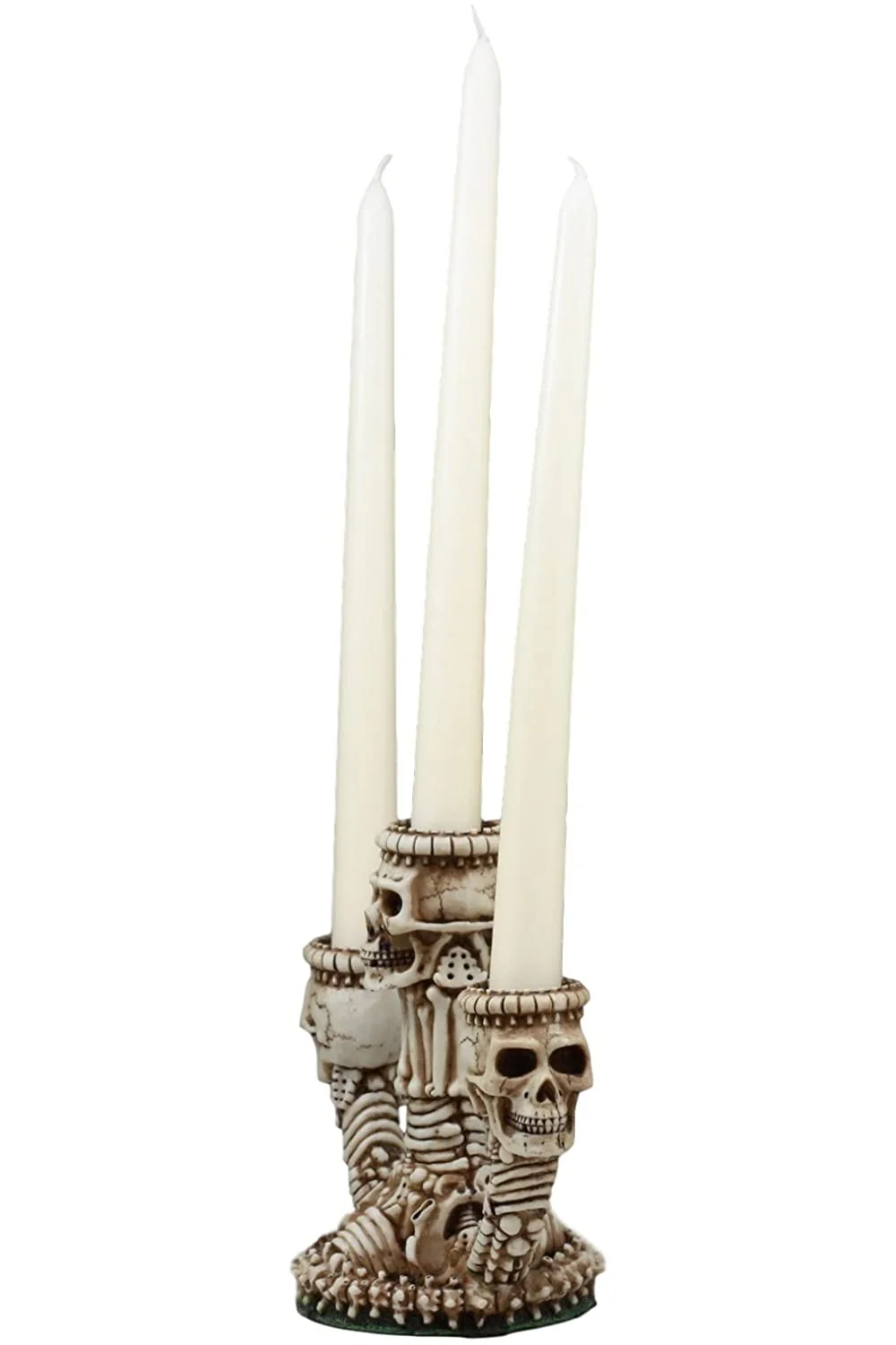 Ossuary Skeleton Triple Candle Holder - Image 3