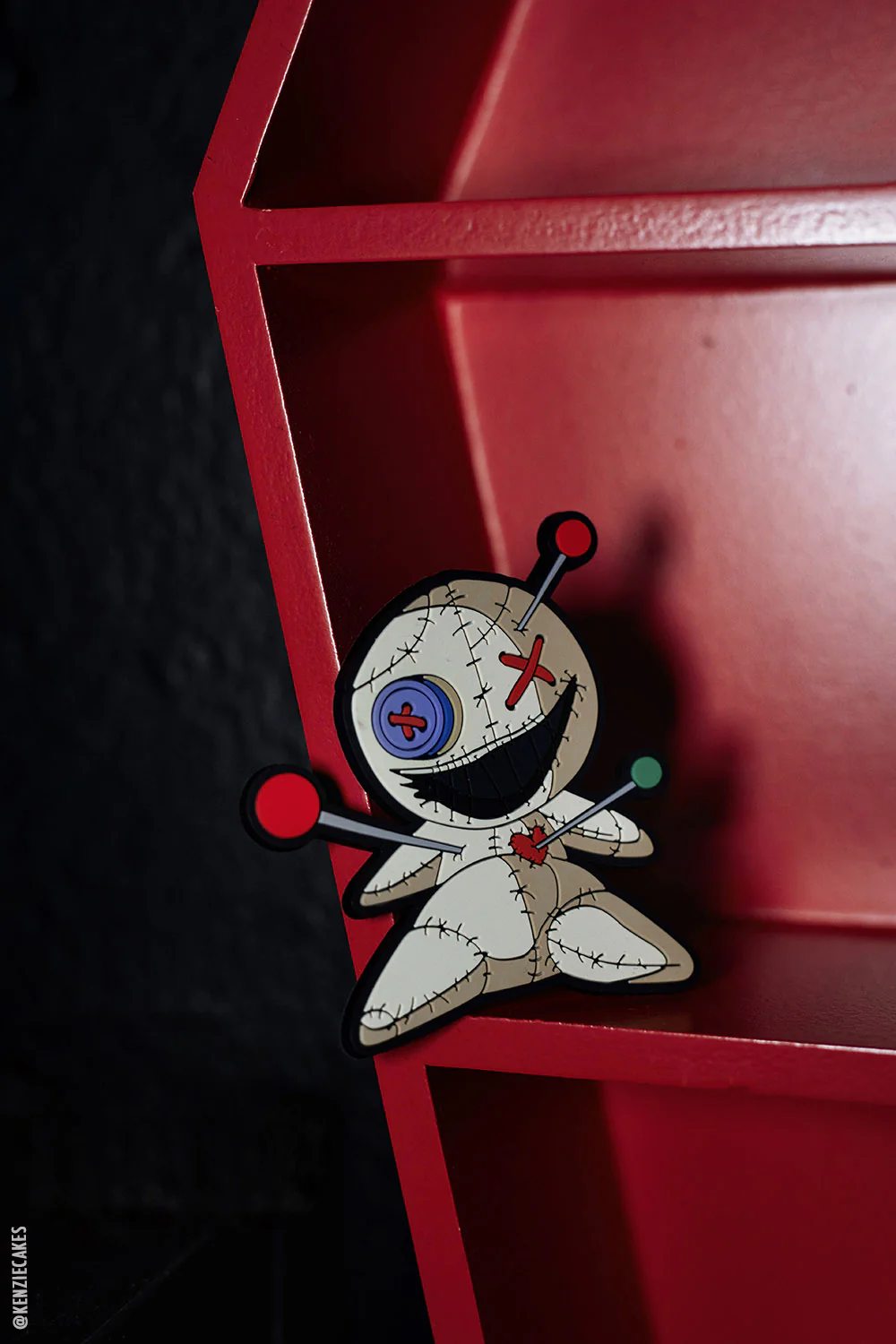 Ouchie Voodoo Doll Rubber Magnet