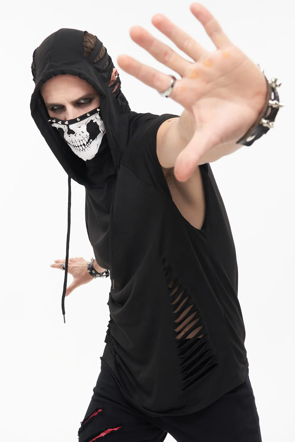 Pale Death Shredded Mask Top - Image 7