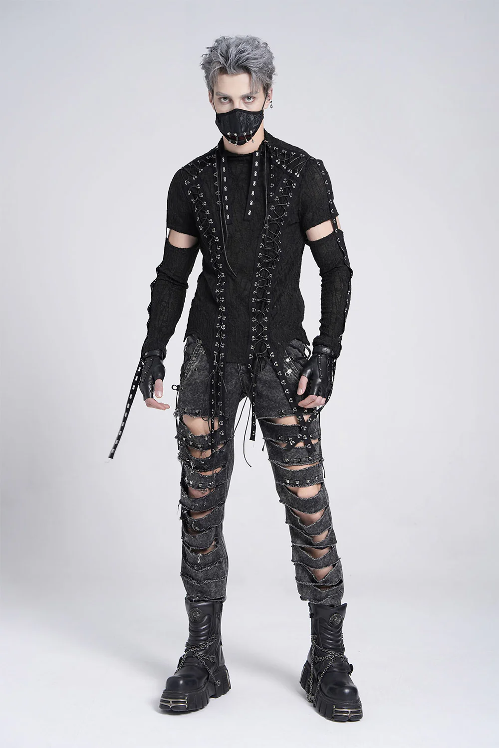 Paranormal Lace-Up Long Sleeve Top - Image 10