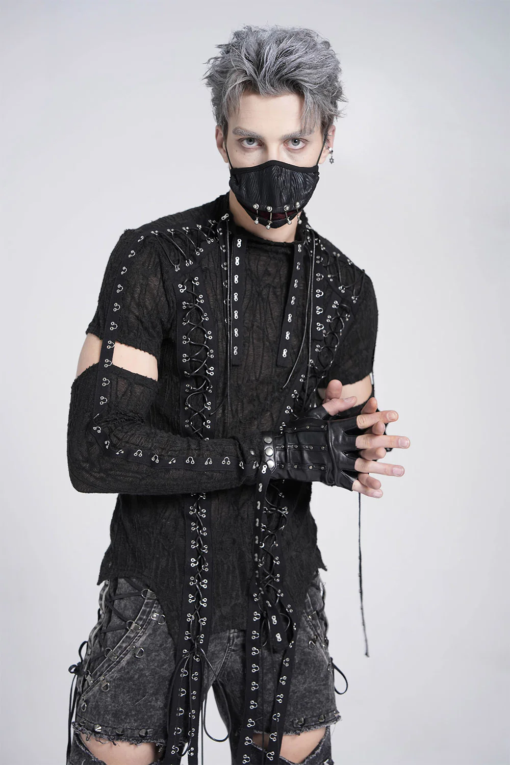 Paranormal Lace-Up Long Sleeve Top - Image 2