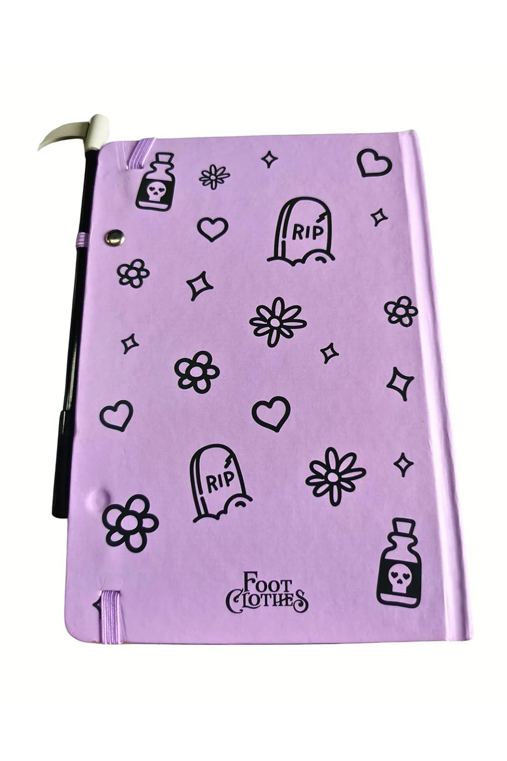 Pastel Goth Grim Reaper Journal & Scythe Pen Set - Image 2