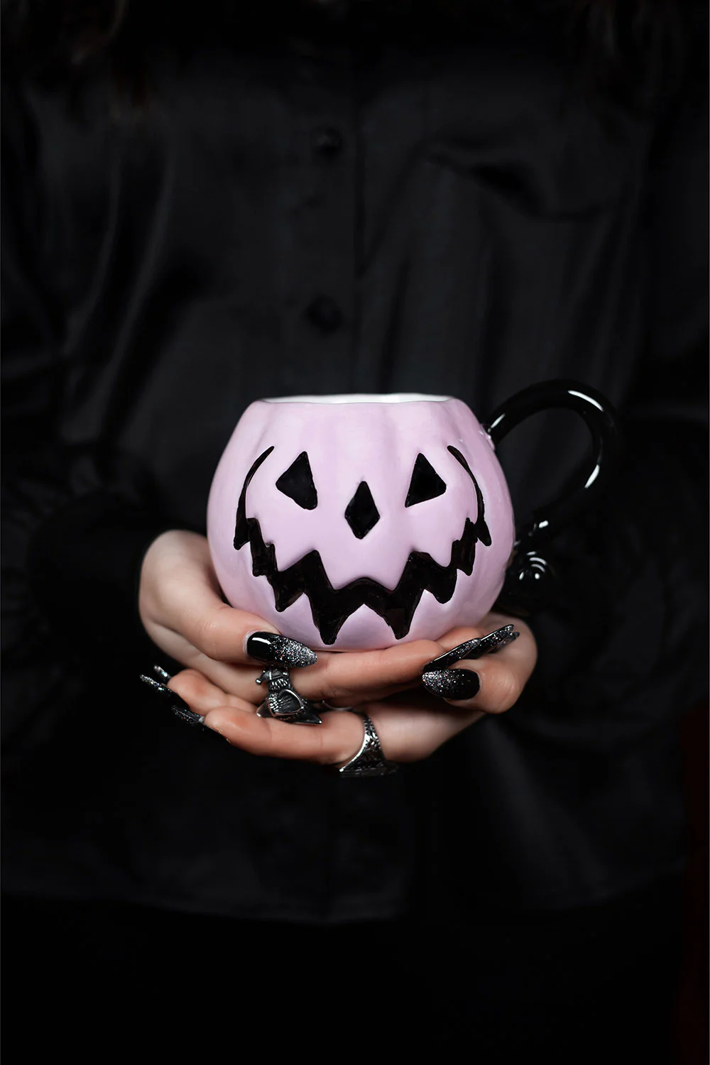 Peculiar Pink Pumpkin | Haunted Hallows Mug [PINK] - Image 3
