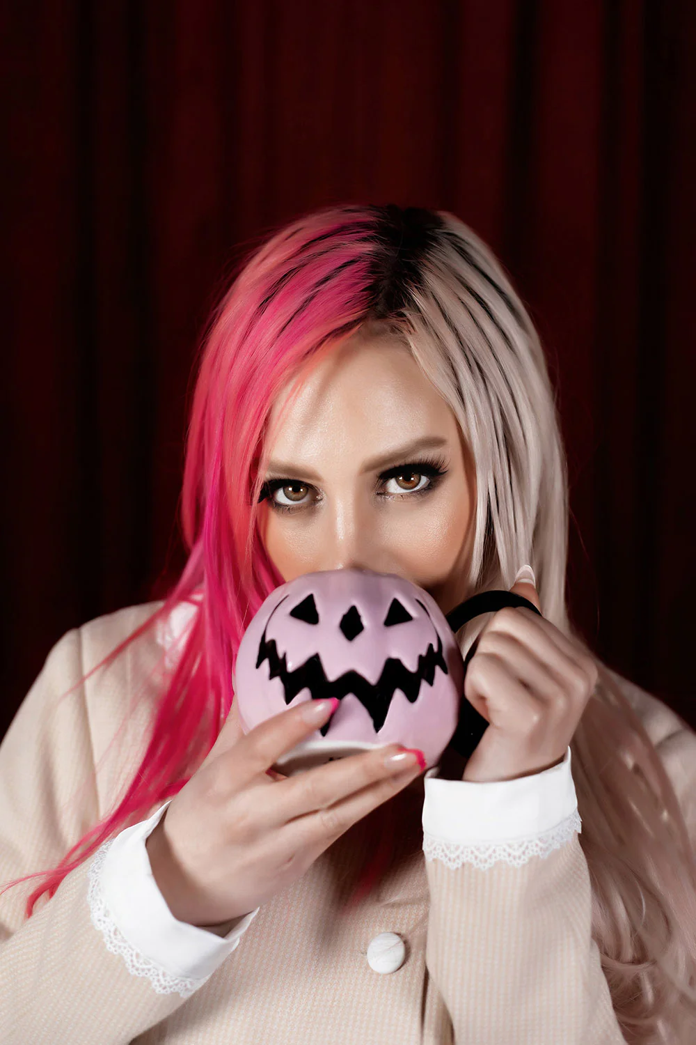 Peculiar Pink Pumpkin | Haunted Hallows Mug [PINK] - Image 7