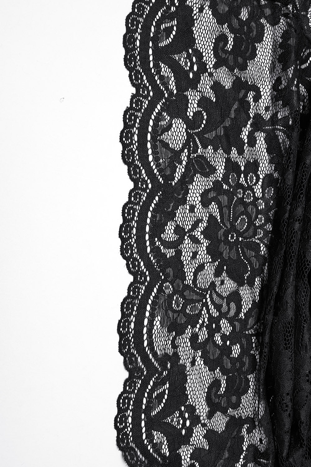 Perish Lace Leg Slit Skirt with Spiked Chains - Image 12