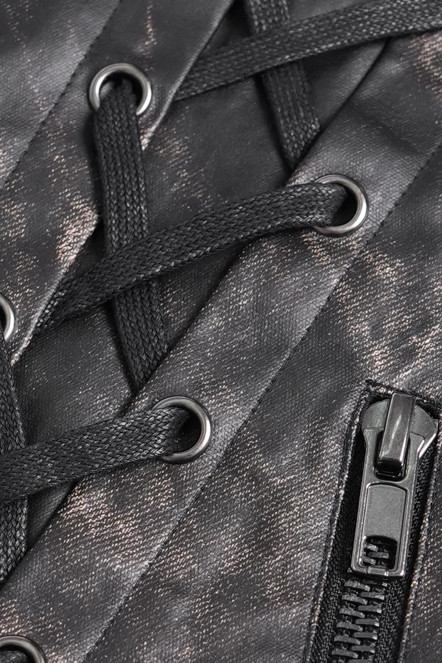 Phantom Rider Rugged Vegan Leather Vest - Image 10