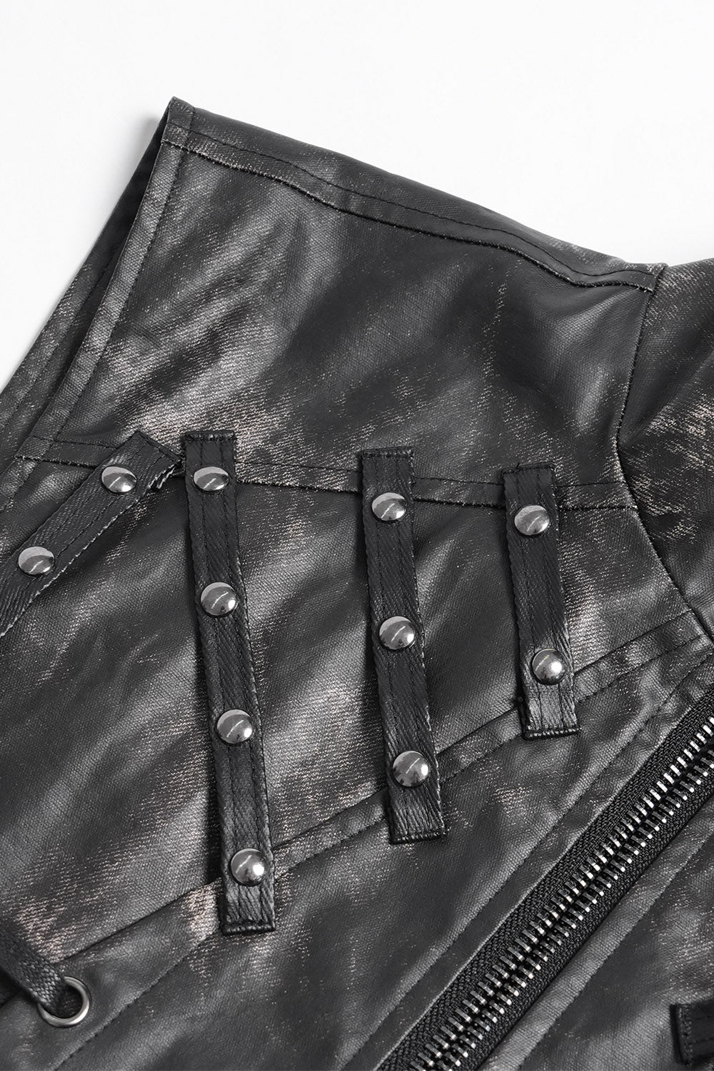 Phantom Rider Rugged Vegan Leather Vest - Image 9