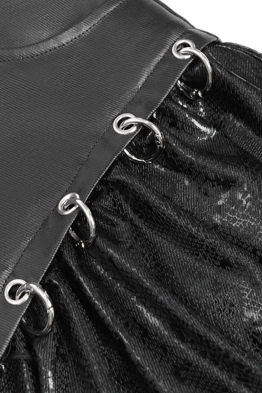 Pierced Witchy Hem Mini Skirt - Image 9