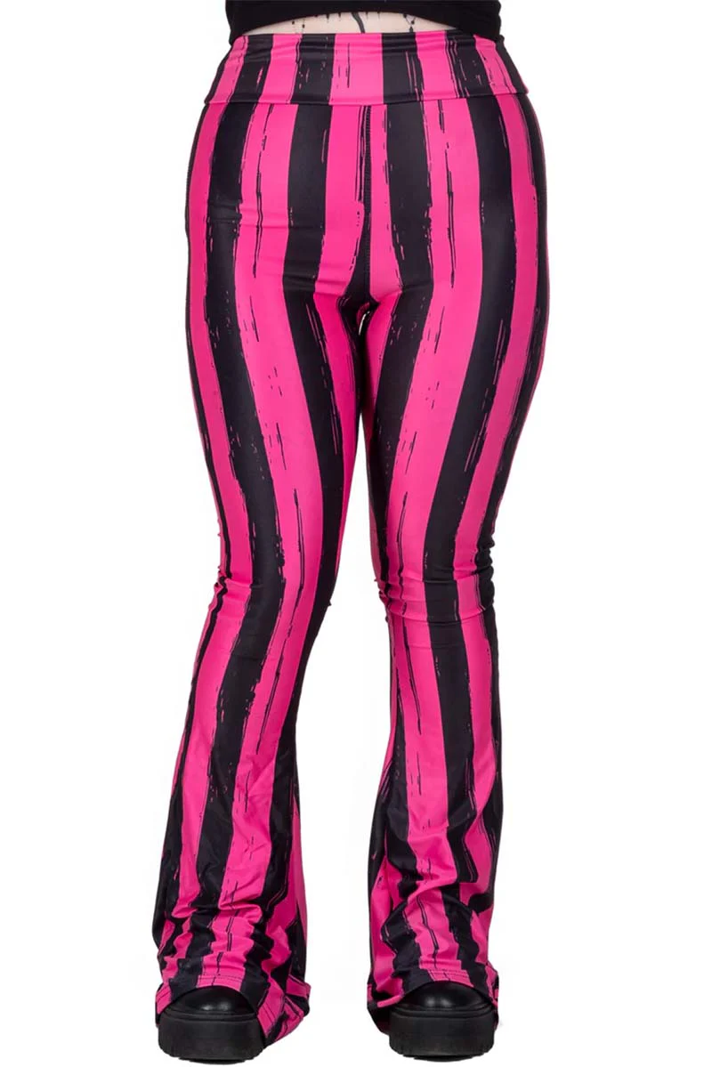 Pink and Black Striped Hellz Bellz Flares [BLACK/PINK] - Image 9