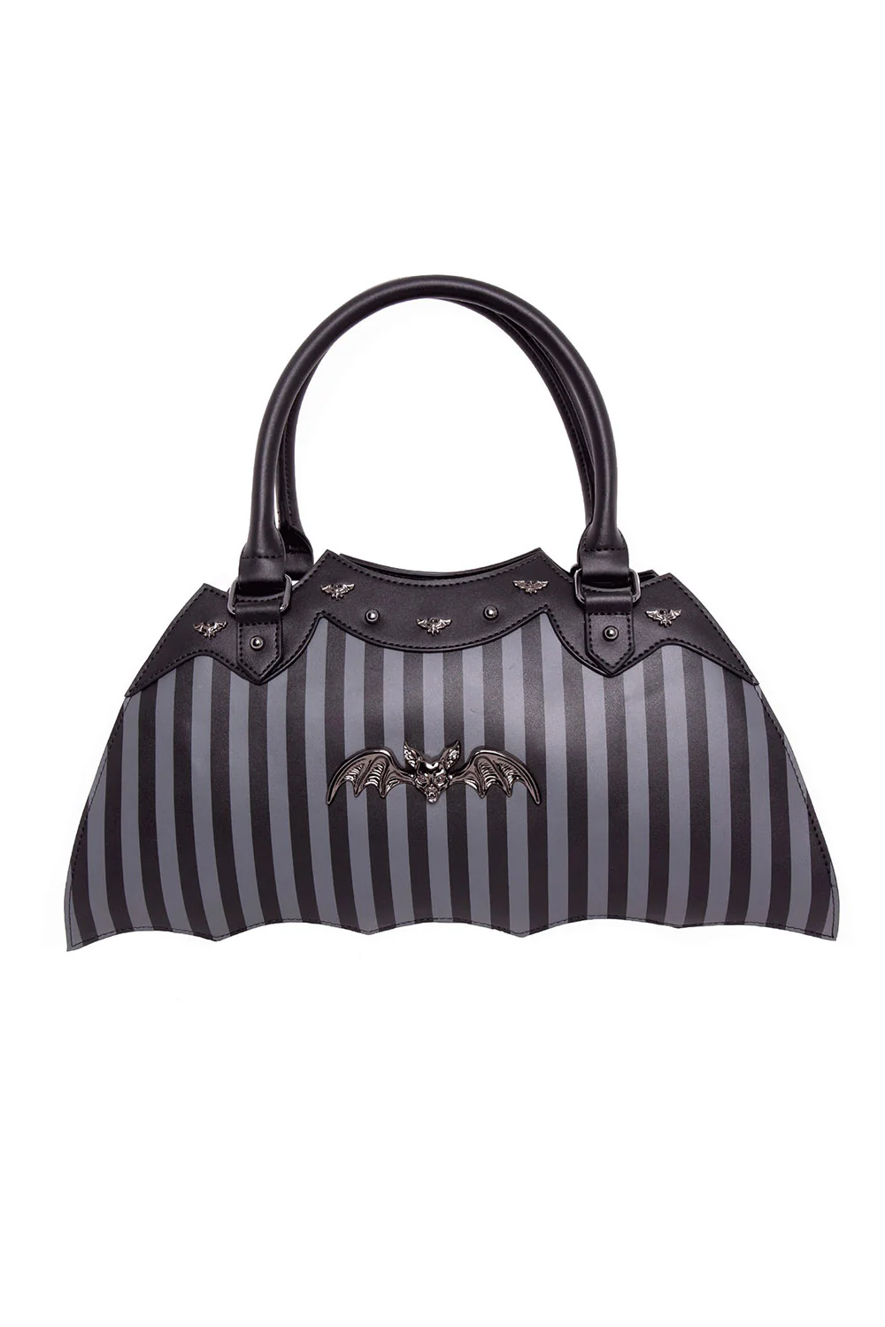 Pinstripe Bat Handbag - Image 2