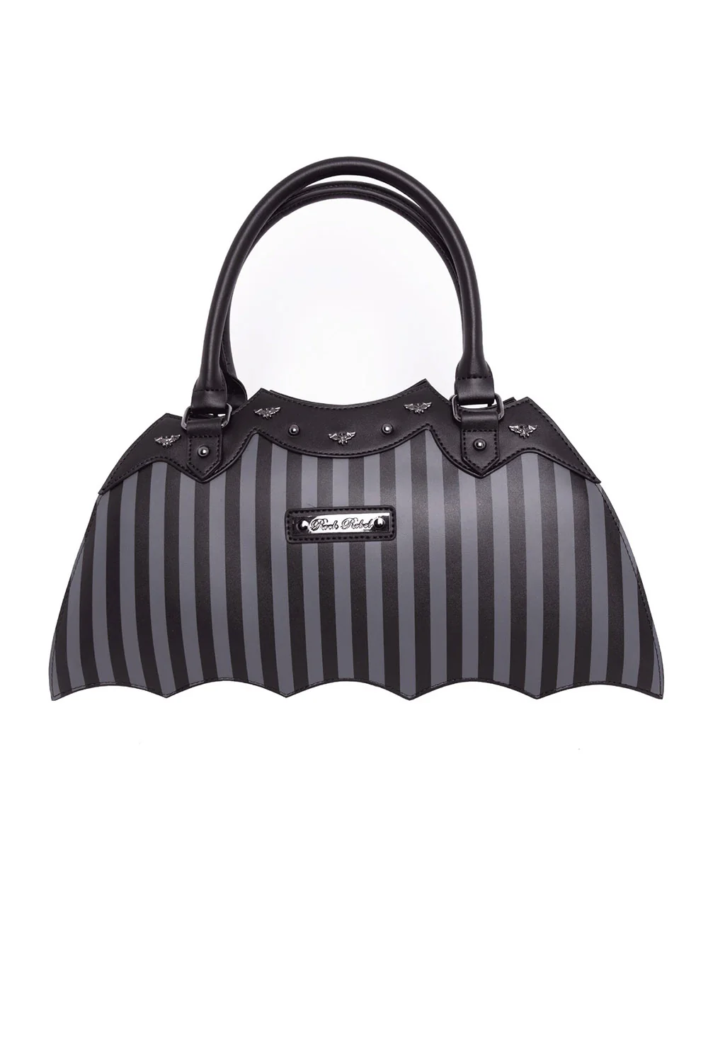Pinstripe Bat Handbag - Image 5