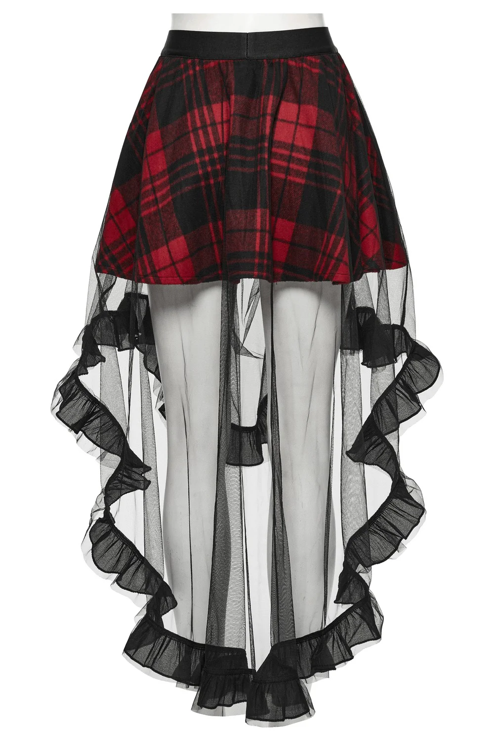 Pixie Dust Plaid Mesh Skirt - Image 7