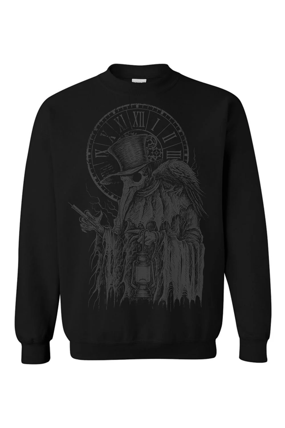 Plague Doctor Sweatshirt [GREY ASHES] - Image 2