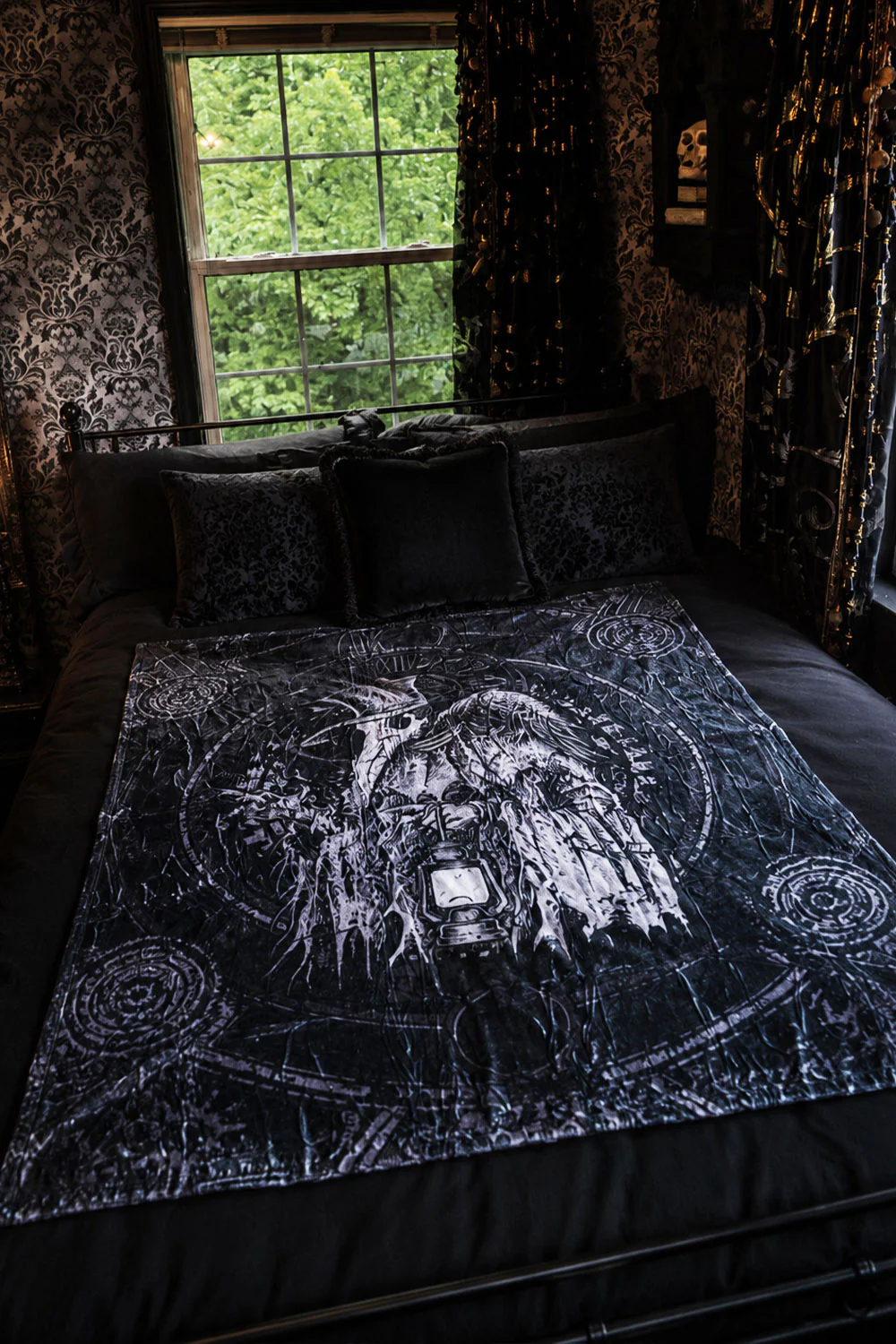 Plague Doctor Throw Blanket - Image 3