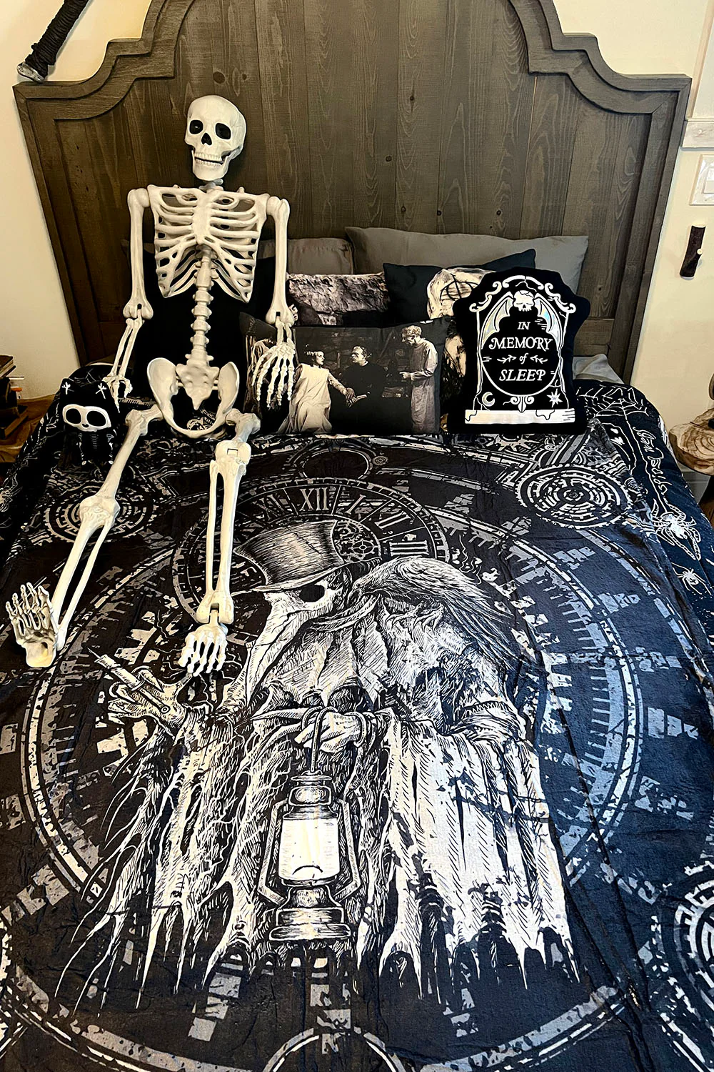 Plague Doctor Throw Blanket - Image 4