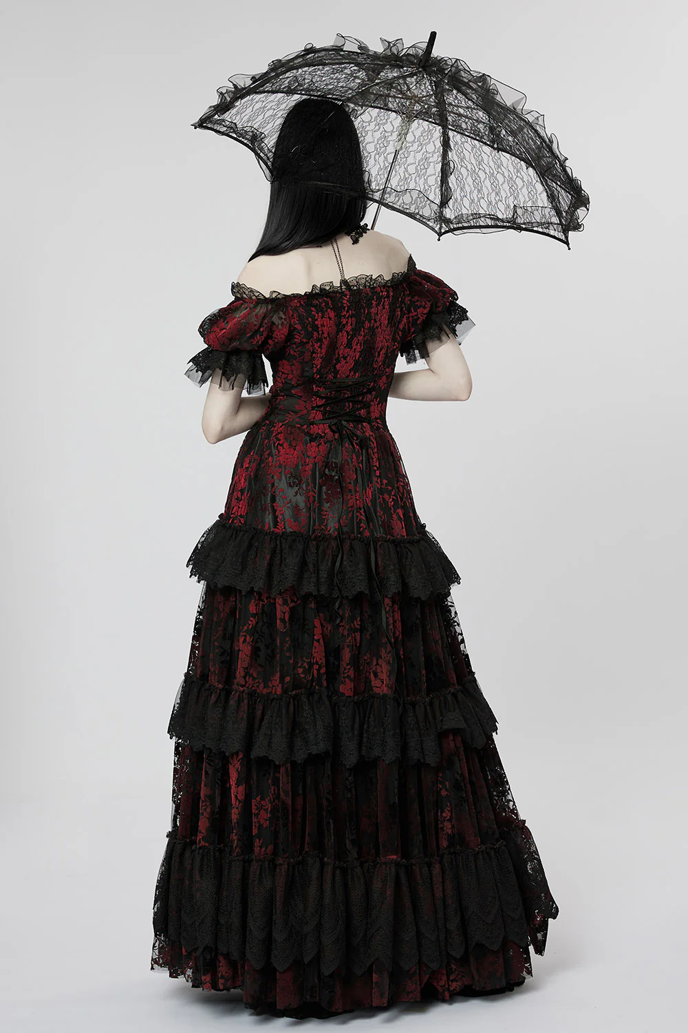 Pretty Dead Thing Lace Parasol - Image 3