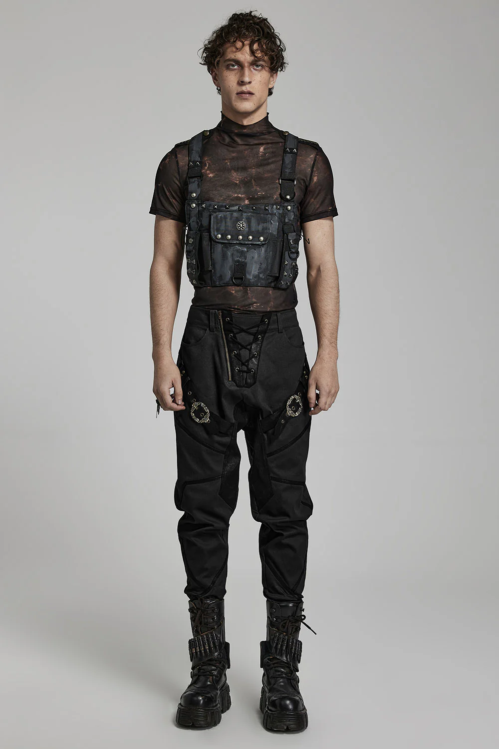 Punk Trenches Chest Harness Bag - Image 2