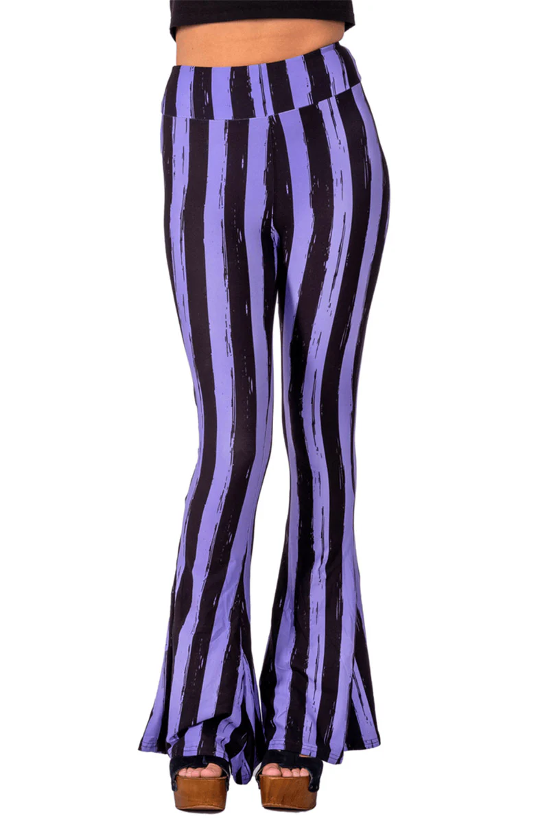 Purple and Black Striped Hellz Bellz Flares [BLACK/PURPLE] - Image 3