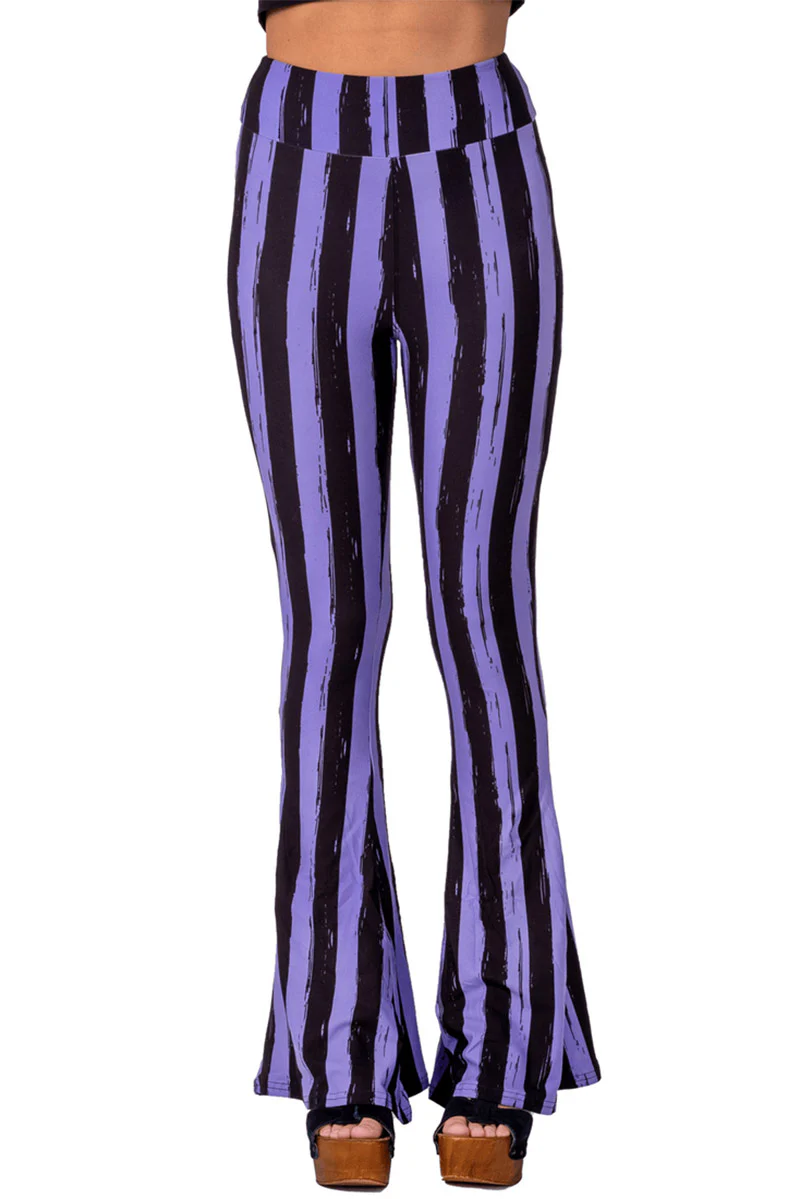 Purple and Black Striped Hellz Bellz Flares [BLACK/PURPLE] - Image 4