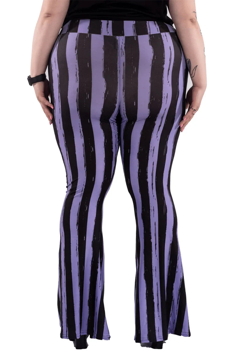 Purple and Black Striped Hellz Bellz Flares [BLACK/PURPLE] - Image 7