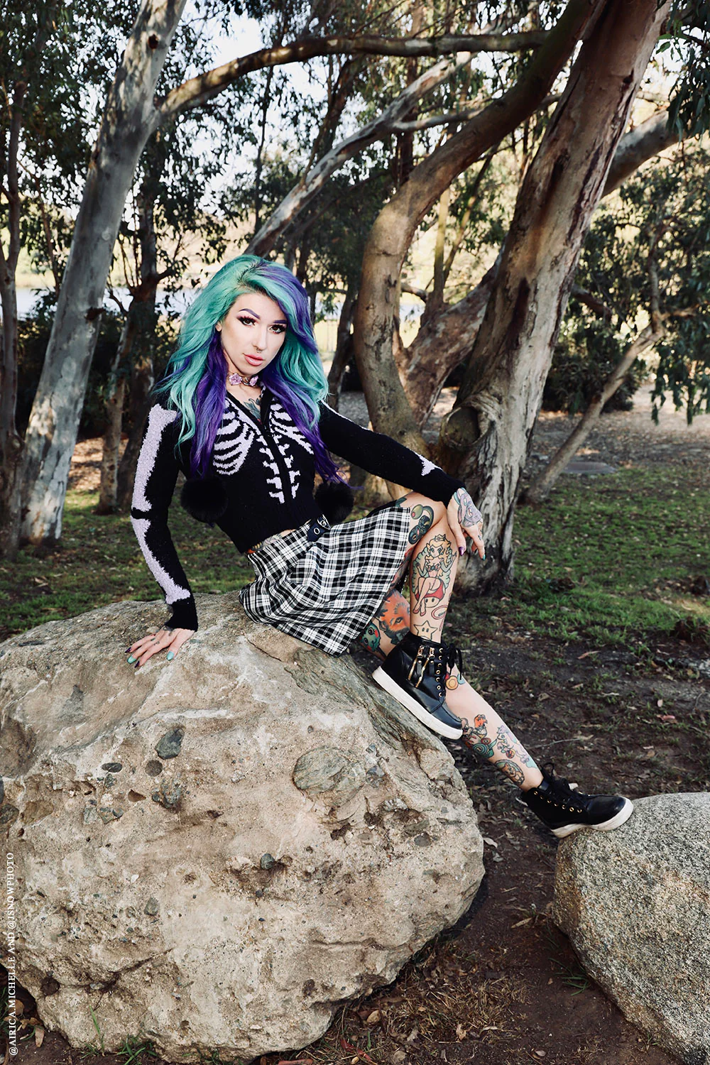 Purple Ribcage Skeleton Sweater [NO RESTOCKS] - Image 11