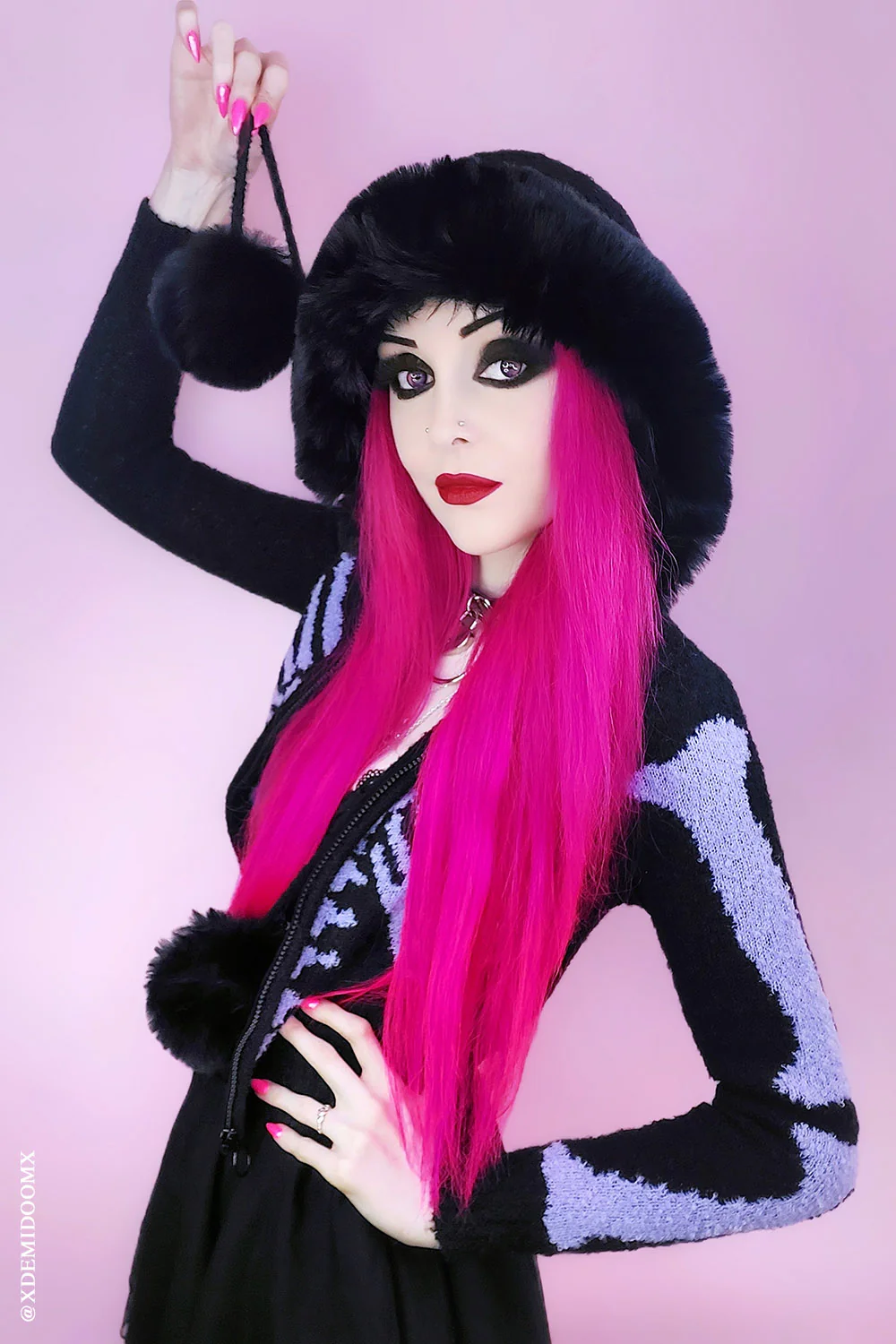 Purple Ribcage Skeleton Sweater [NO RESTOCKS] - Image 6
