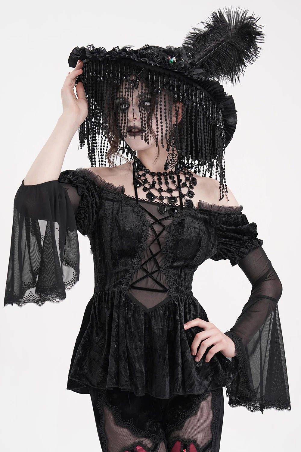 Pyretta Peplum Top - Image 2
