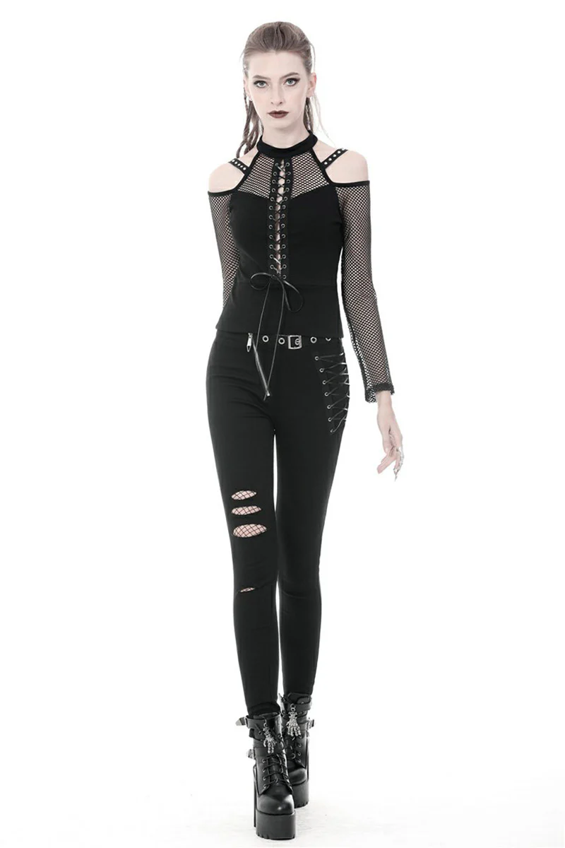Queen of the Occult Fishnet Top - Image 2