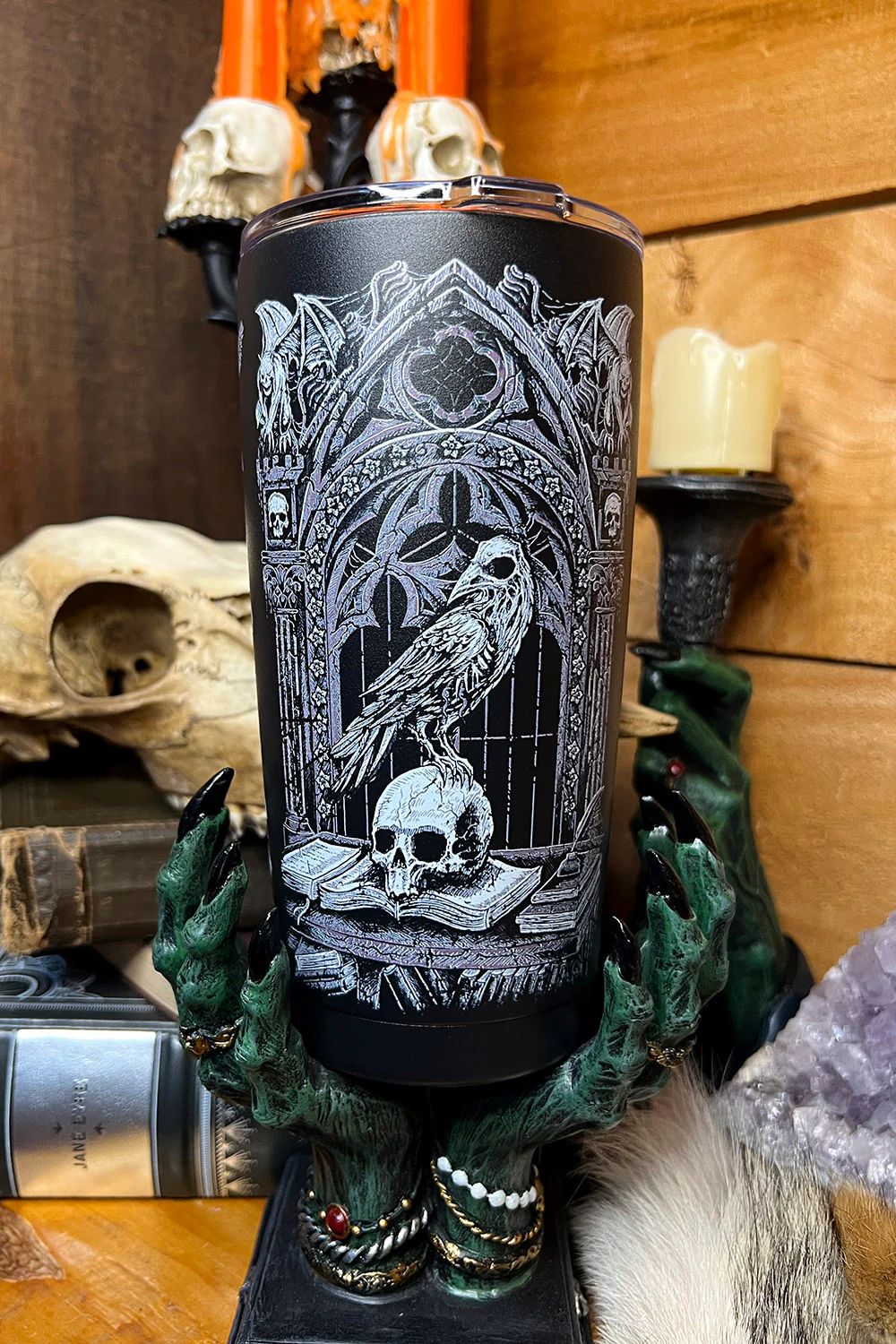 Quoth The Raven 20 oz Travel Mug - Image 3