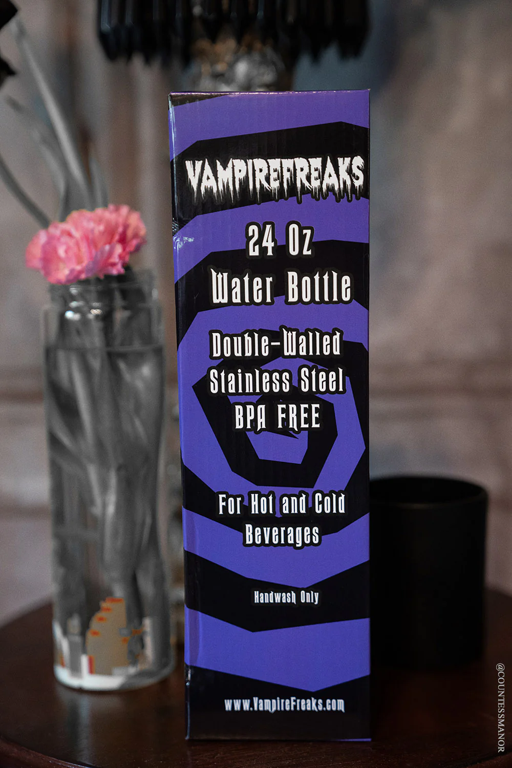 Quoth the Raven 24 Oz Water Bottle Tumbler - Image 5