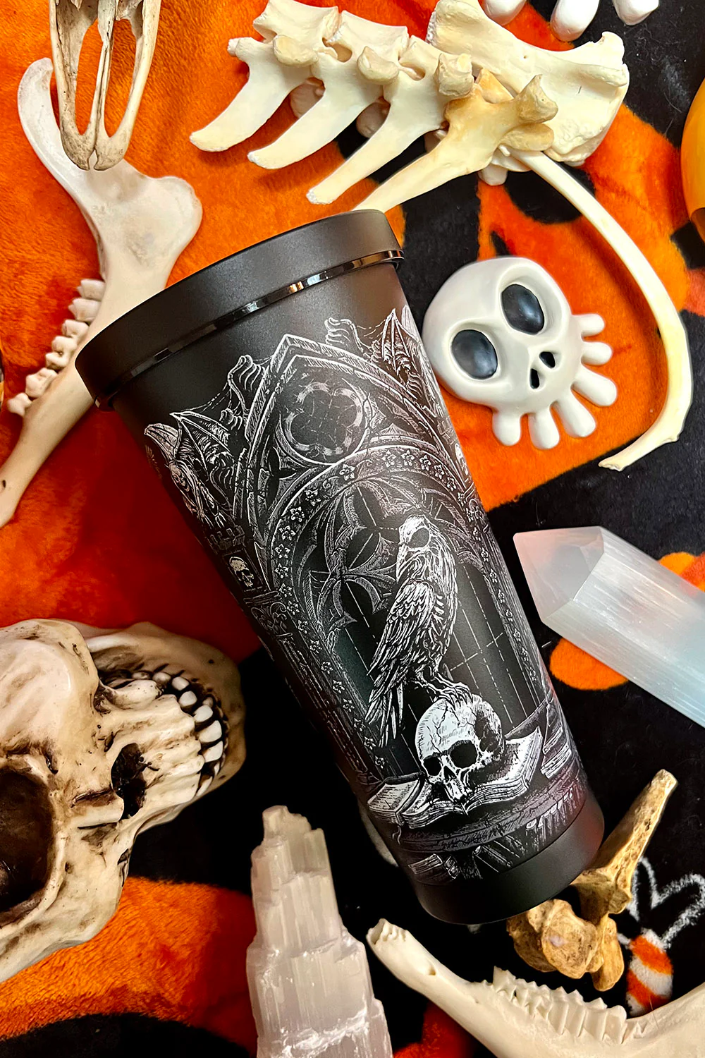 Quoth the Raven Cold Brew Tumbler with Straw - Image 10