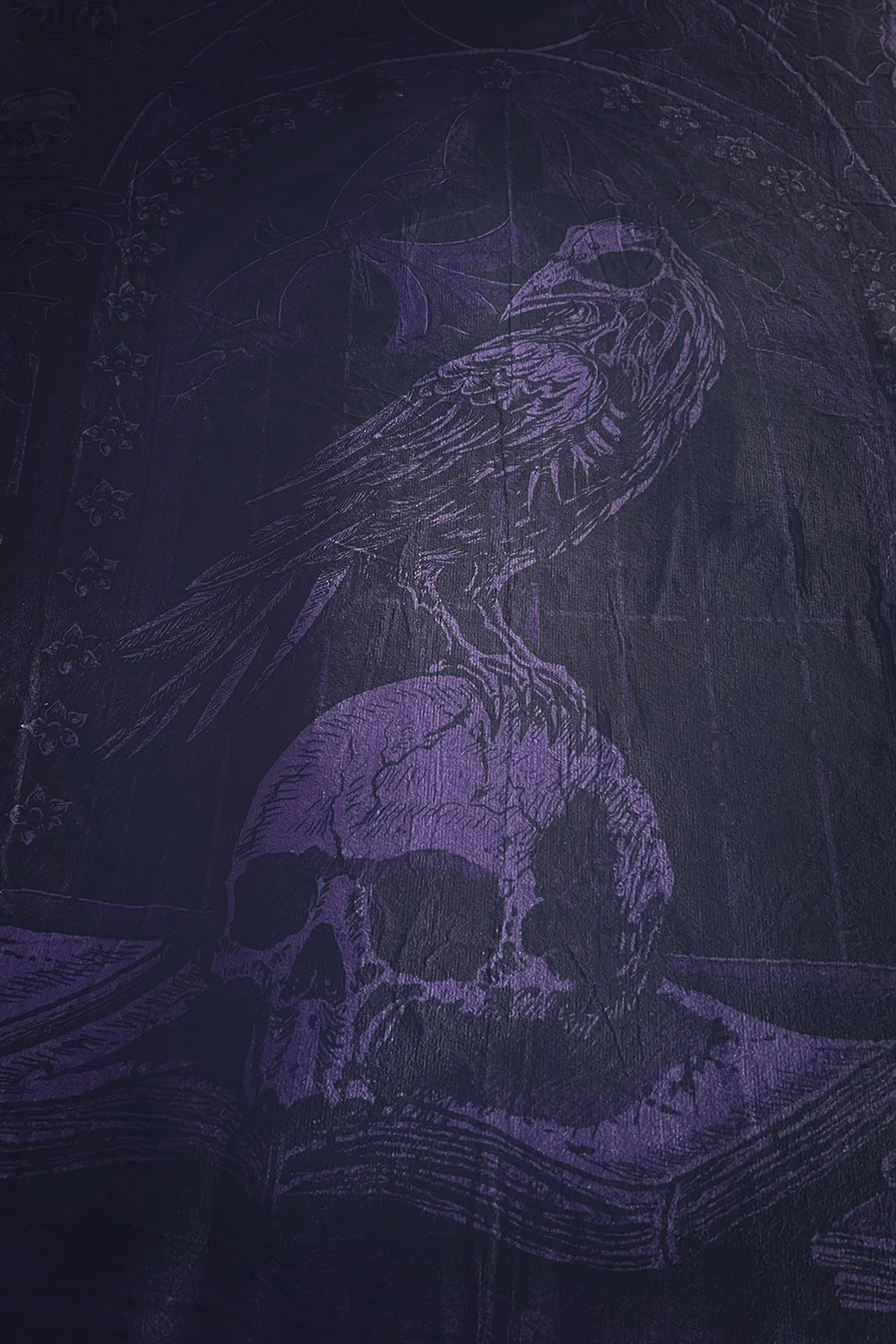 Quoth The Raven [PURPLE] Throw Blanket - Image 3
