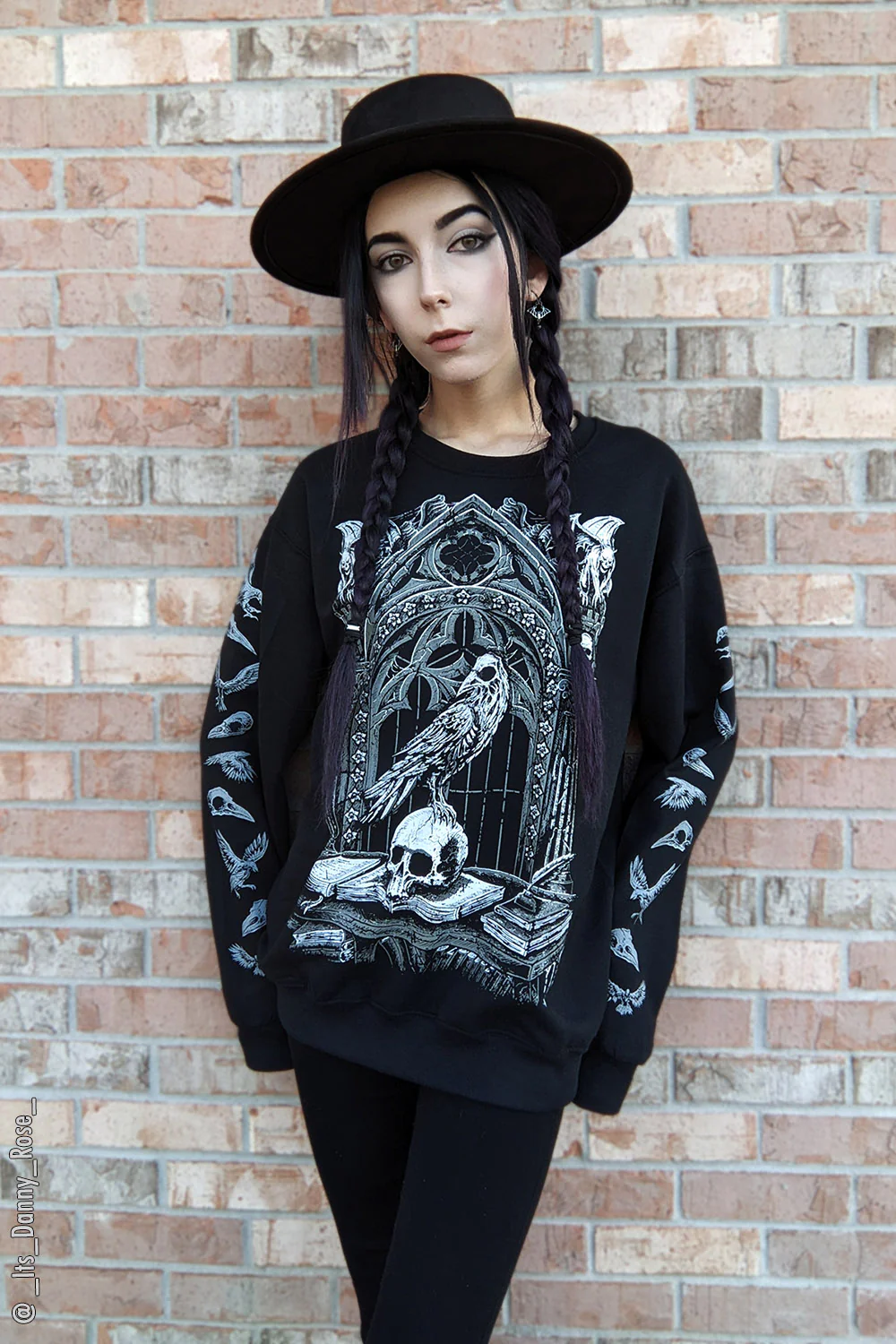 Quoth the Raven Sweatshirt [GRAY] - Image 2