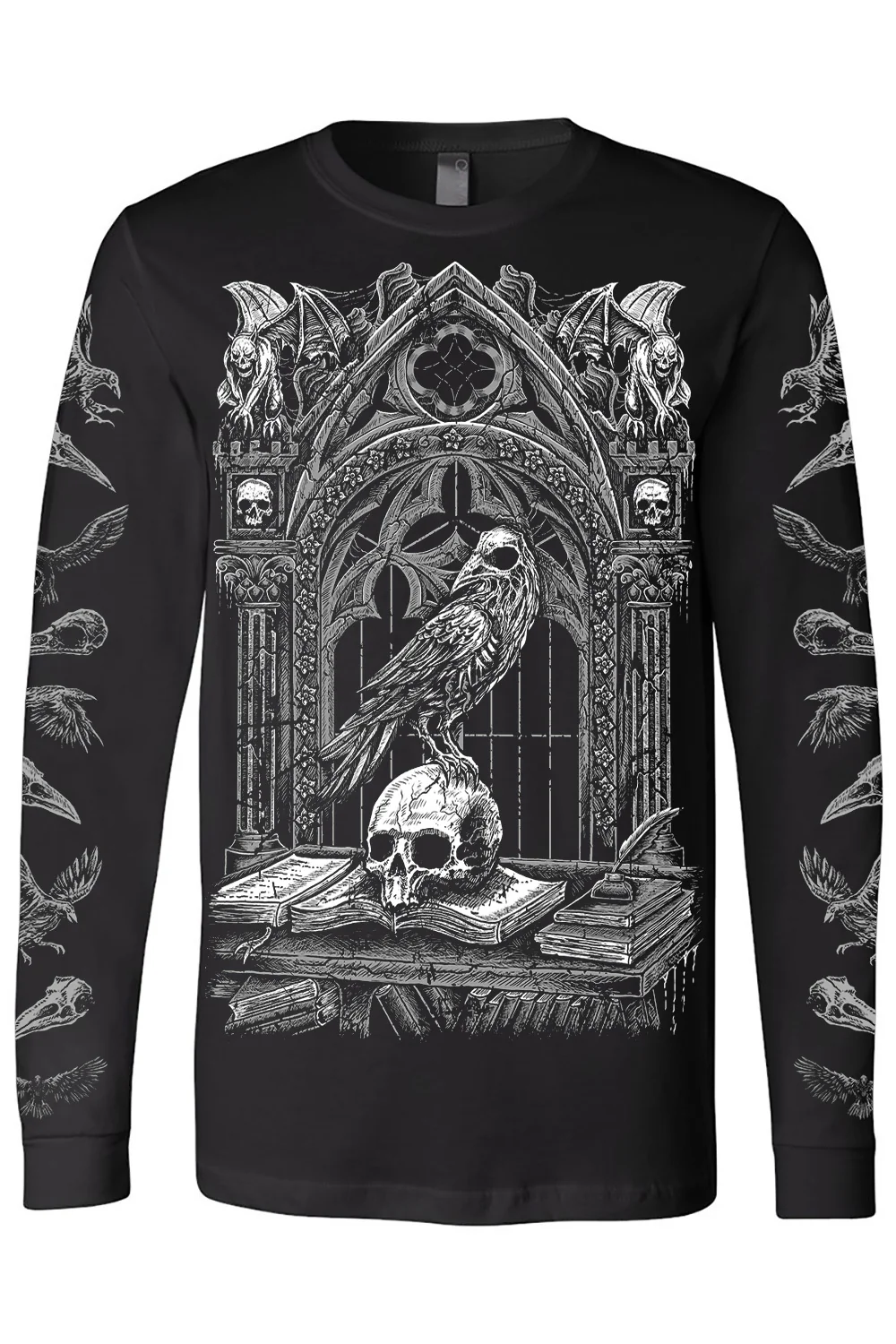 Quoth the Raven T-shirt [GRAY]