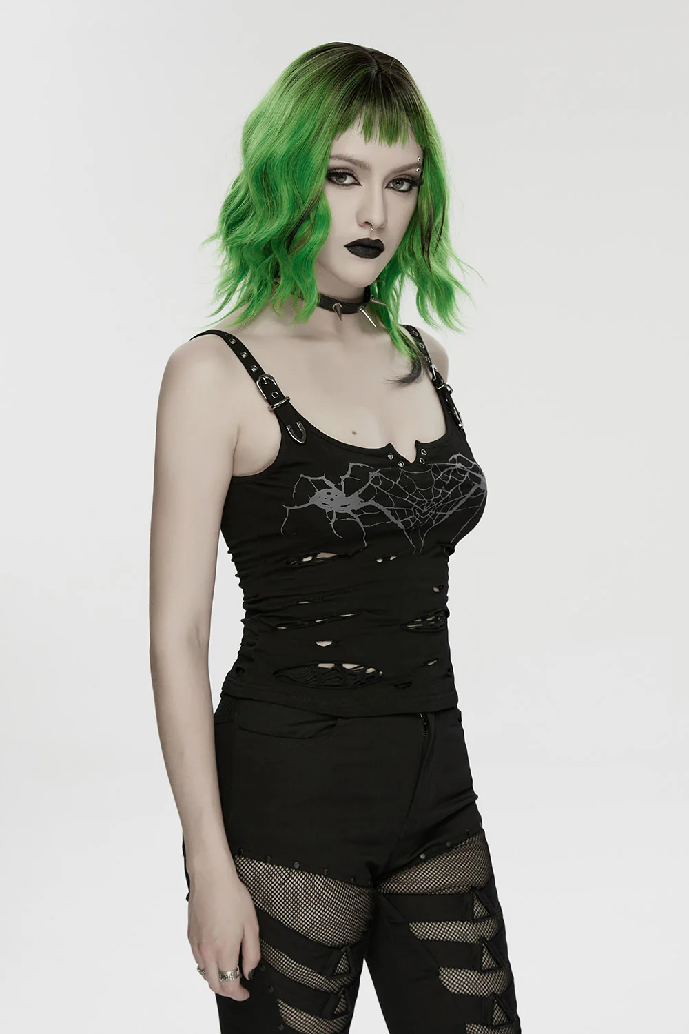 Ragged Webs Distressed Tank Top - Image 5
