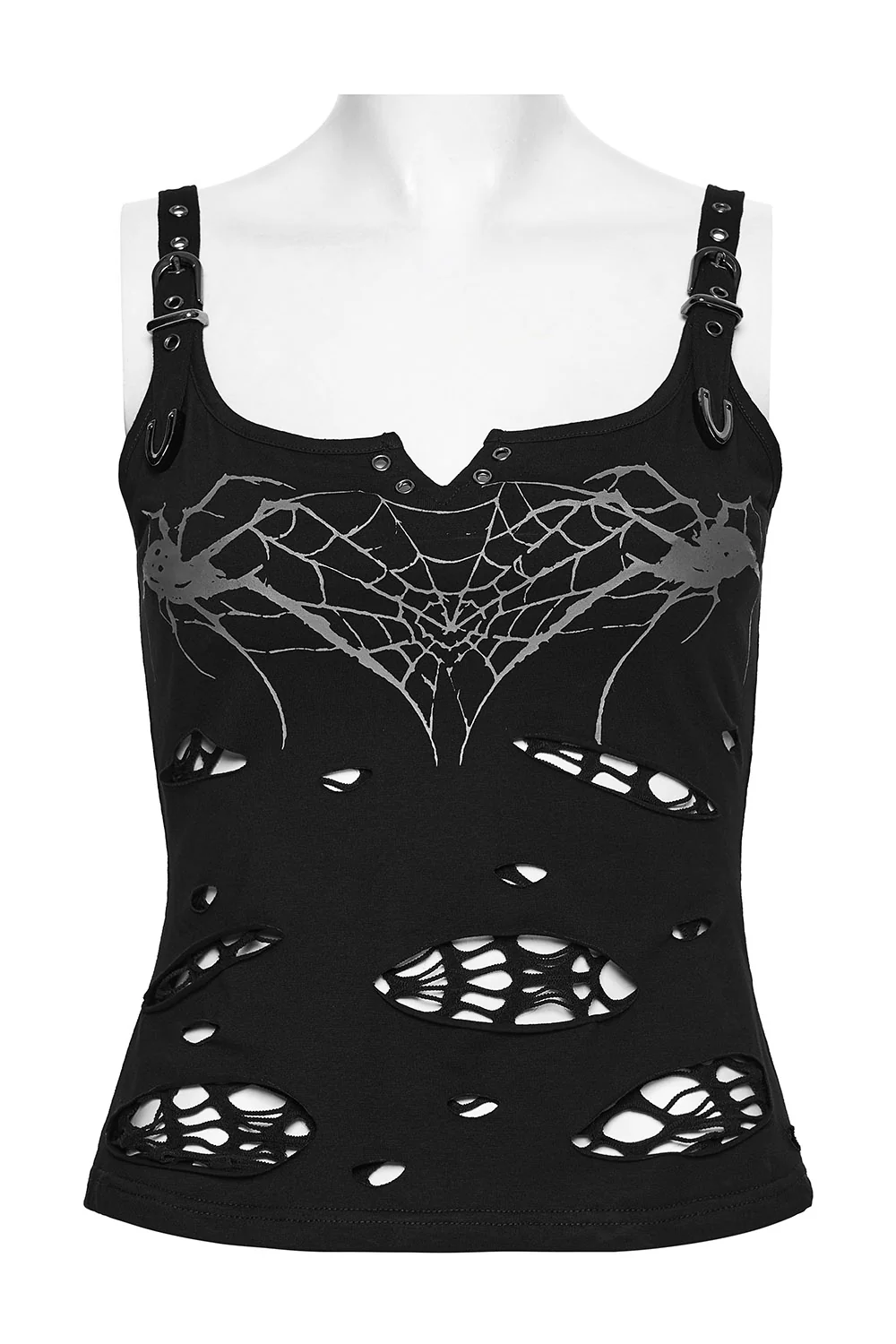 Ragged Webs Distressed Tank Top - Image 7