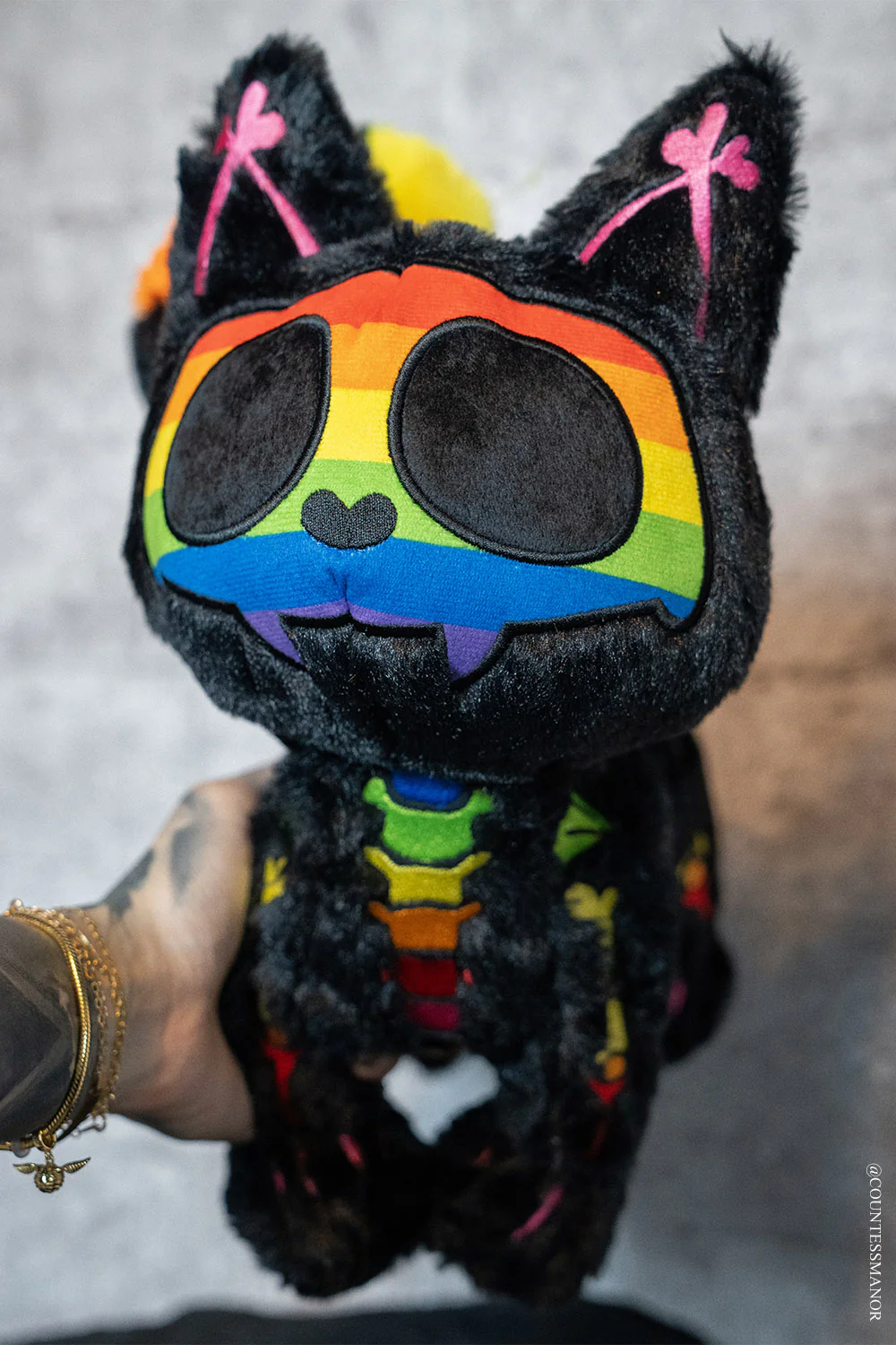 Rainbow Skelekitty Plush Toy - Image 2