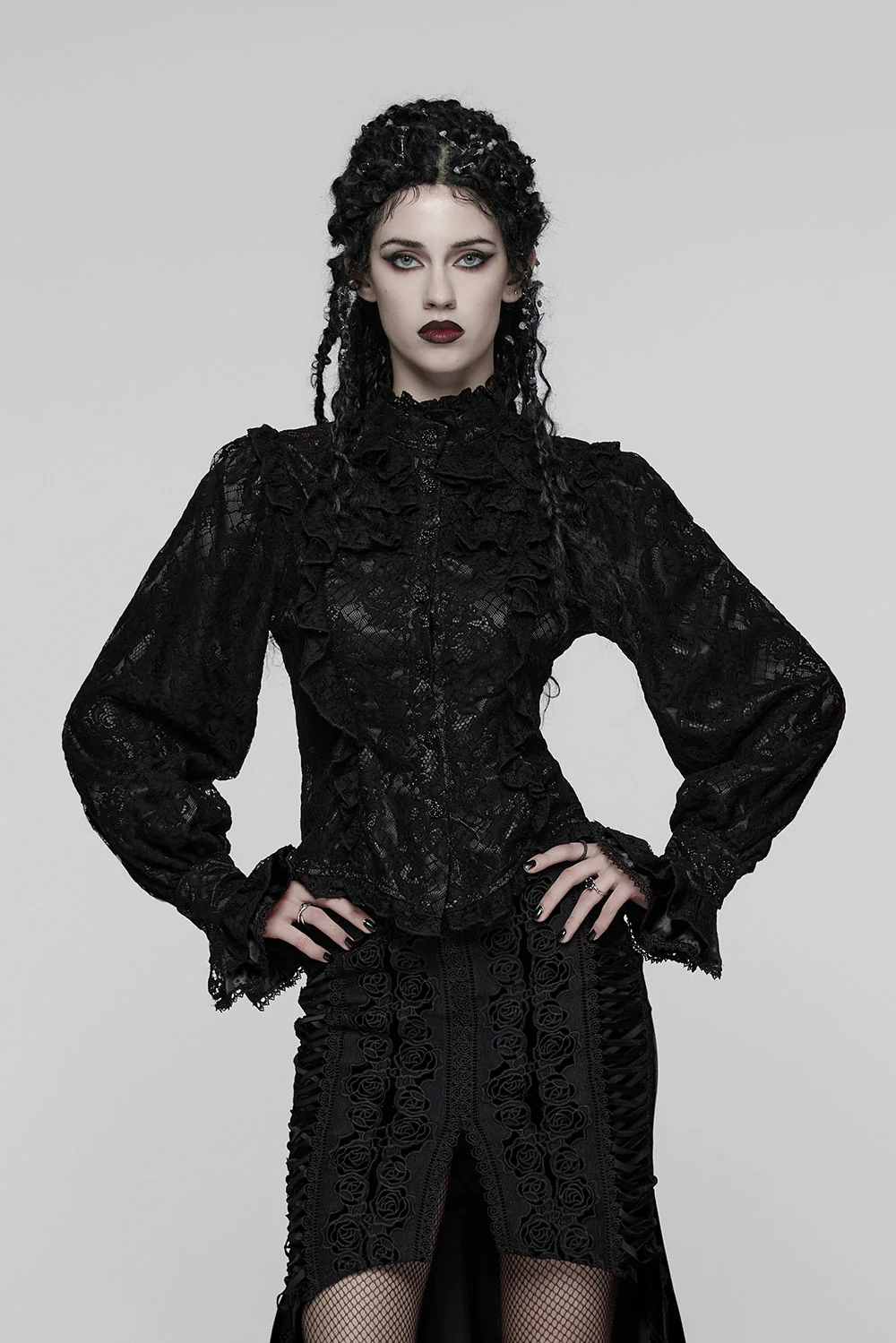 Ravenhall Custom Lace Puff Sleeve Top - Image 4